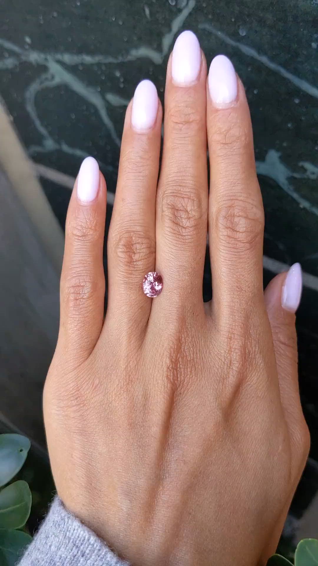 1.74 Ct. Padparadscha Sapphire from Madagascar Size Video