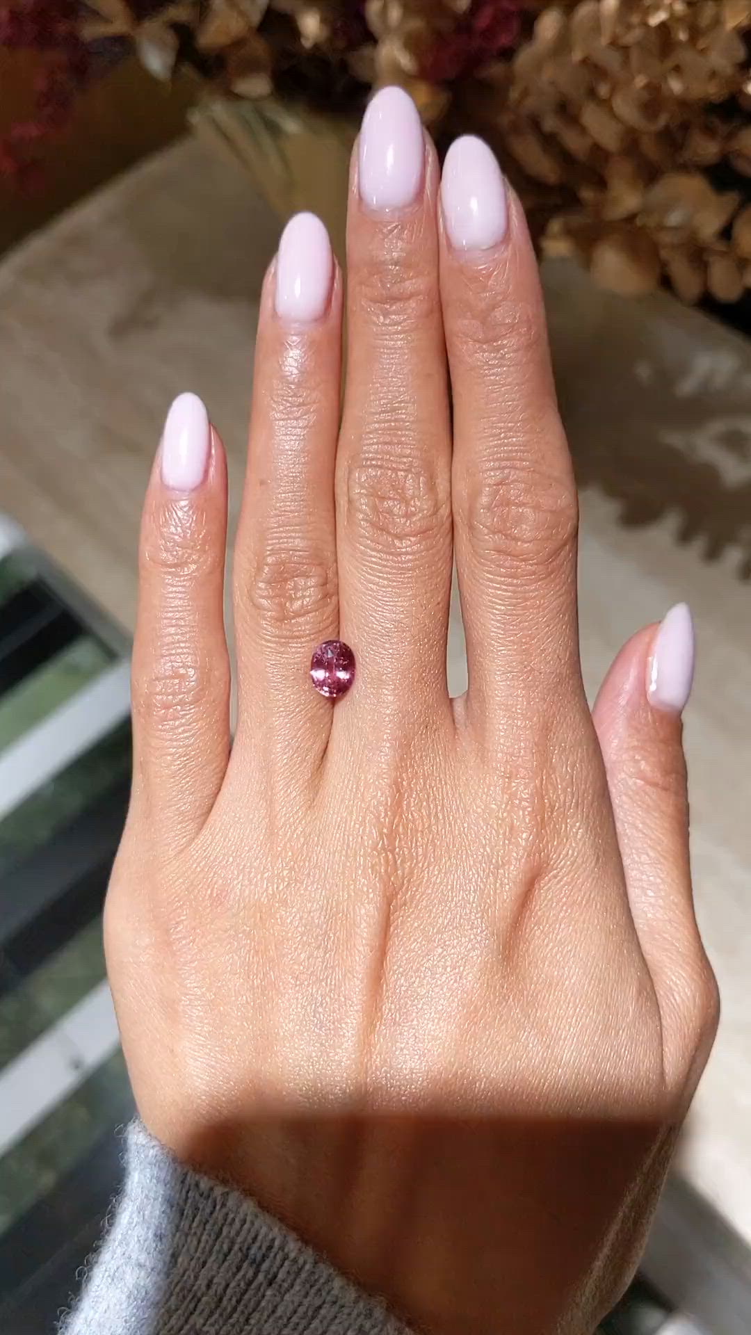 1.74 Ct. Padparadscha Sapphire from Madagascar Size Video