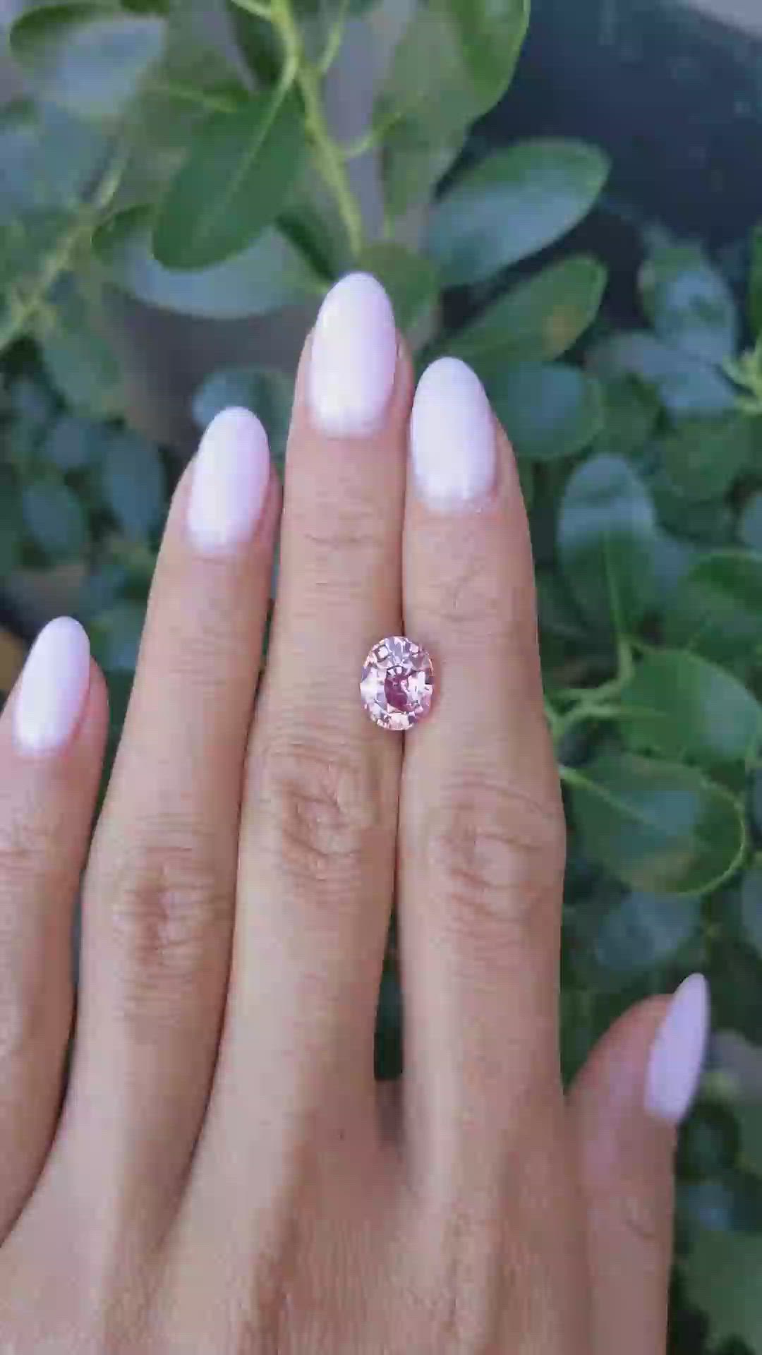 3.14 Ct. Padparadscha Sapphire from Madagascar Size Video