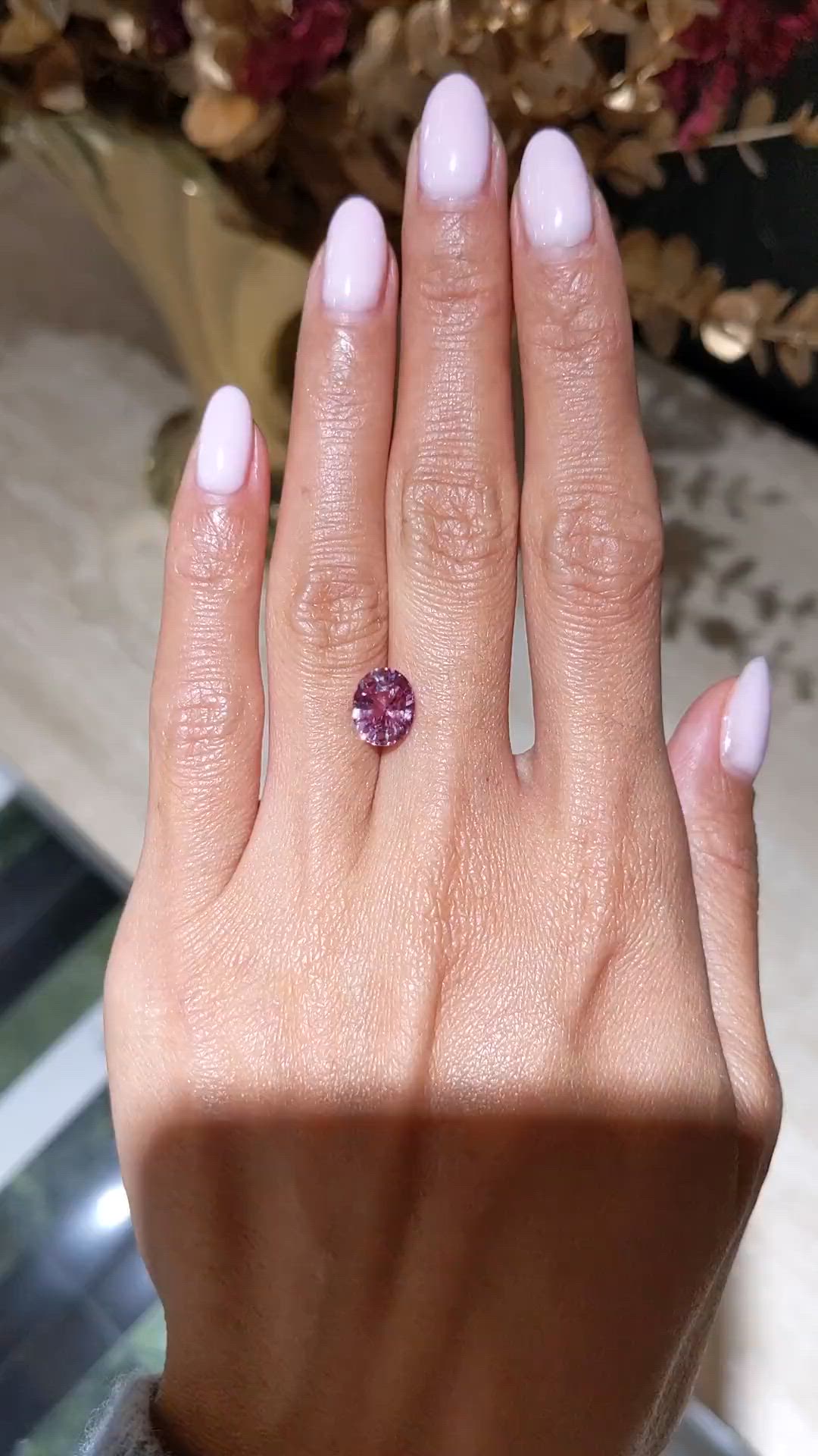 3.14 Ct. Padparadscha Sapphire from Madagascar Size Video