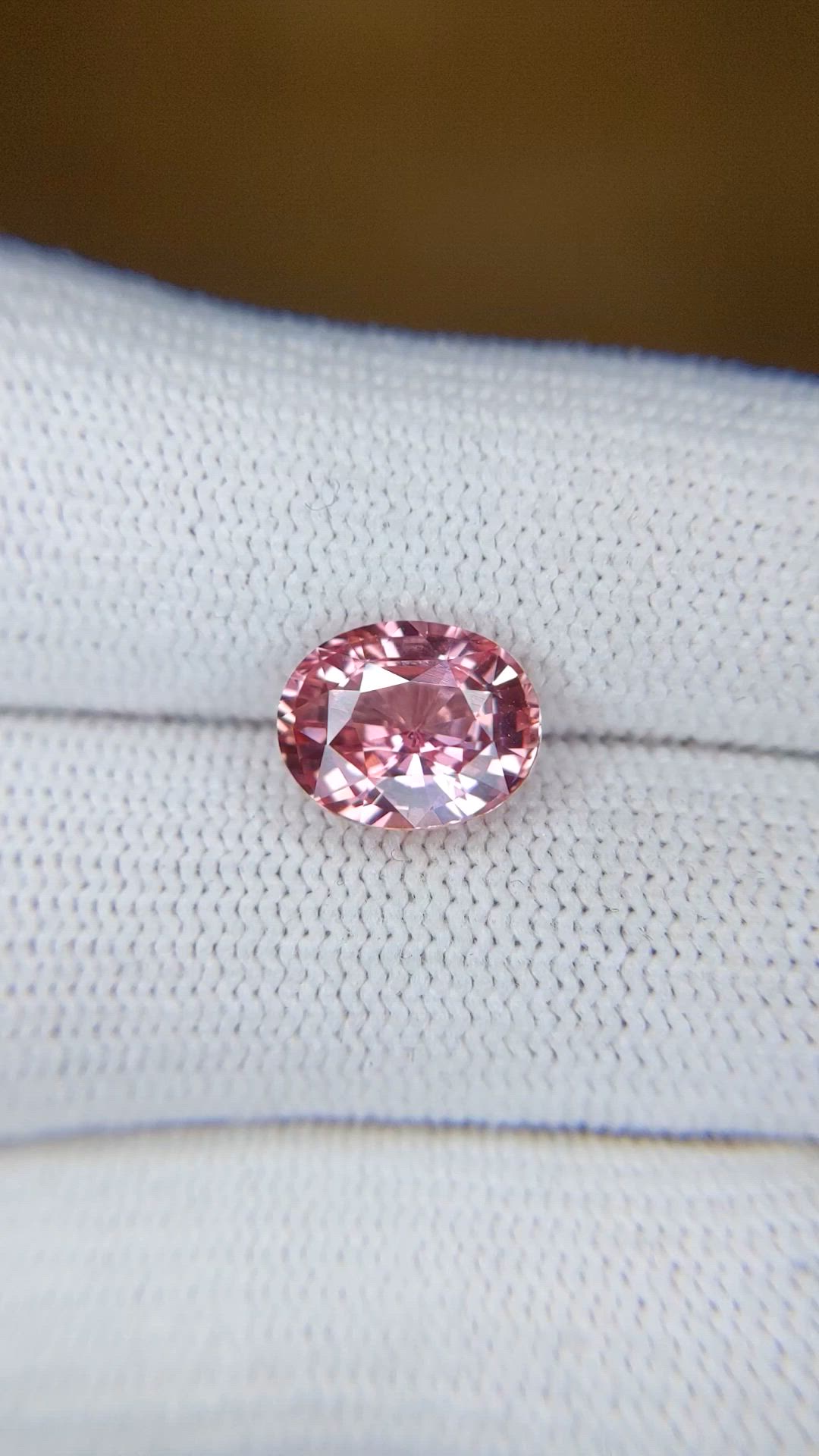 3.14 Ct. Padparadscha Sapphire from Madagascar Size Video