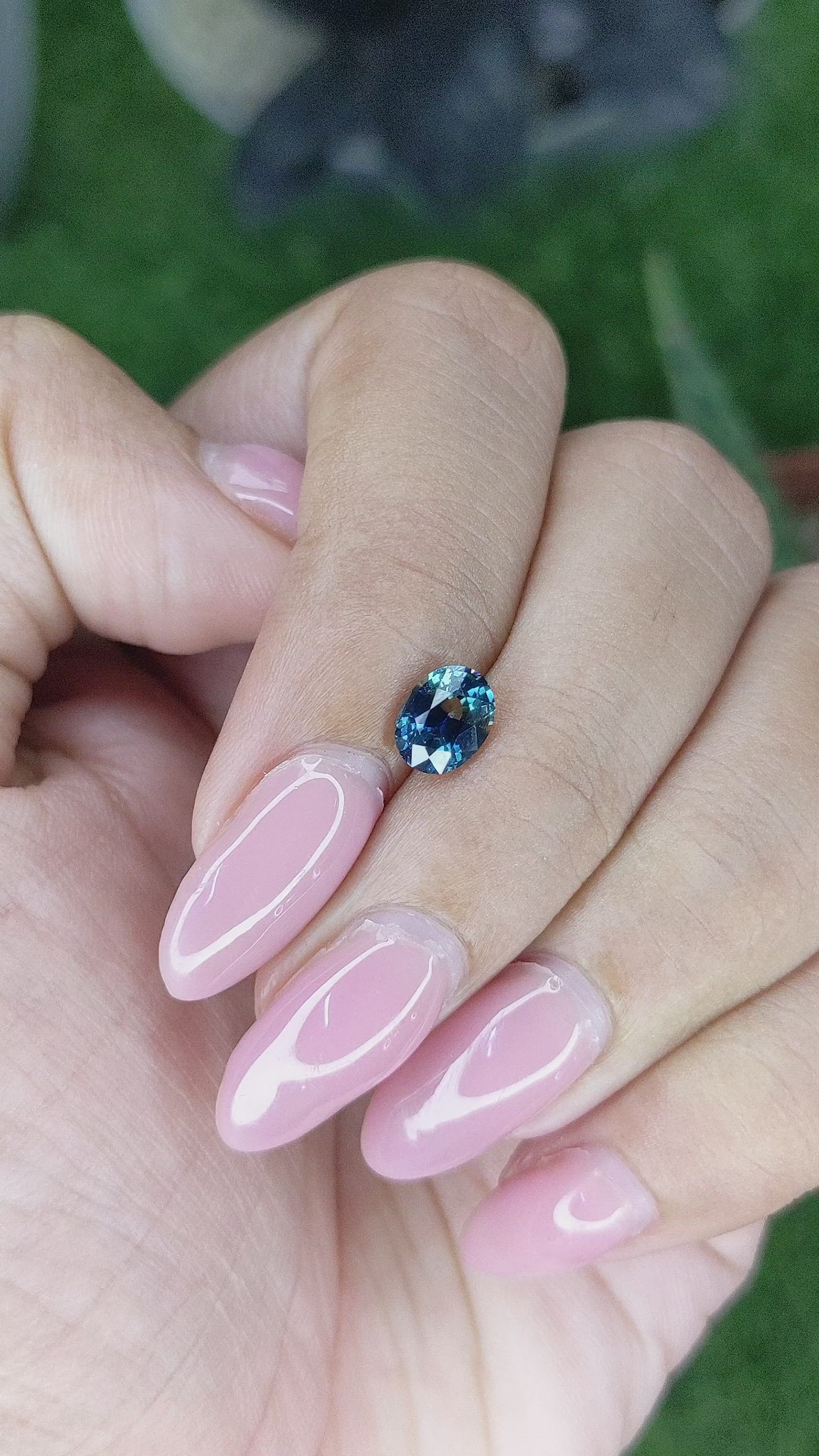 1.02 Ct. Bi Color / Parti Sapphire from Madagascar Size Video