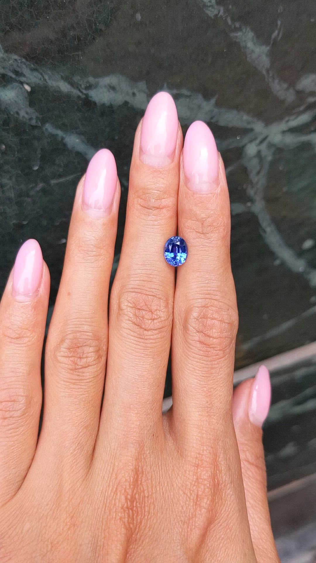 1.88 Ct. Blue Sapphire from Ceylon (Sri Lanka) Size Video