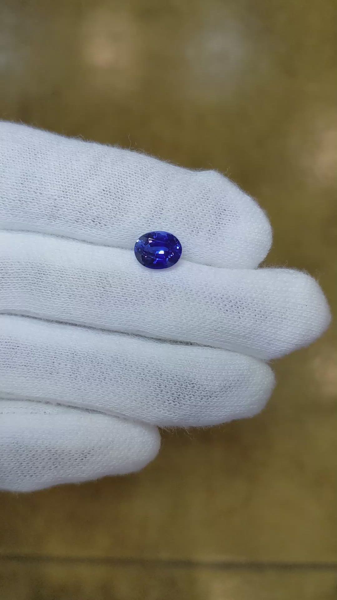1.88 Ct. Blue Sapphire from Ceylon (Sri Lanka) Size Video