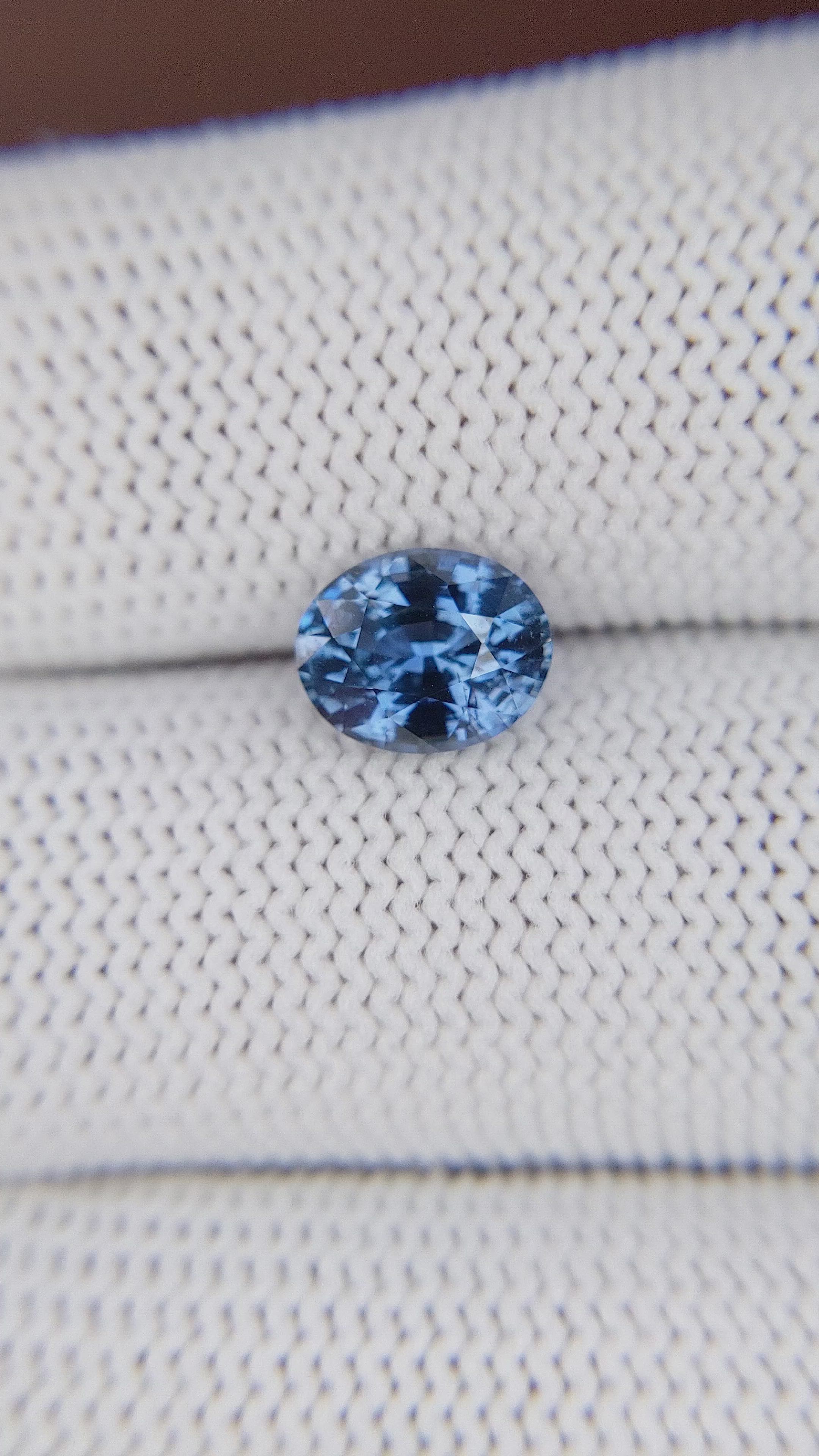 2.16 Ct. Greyish Blue Sapphire from Madagascar Size Video