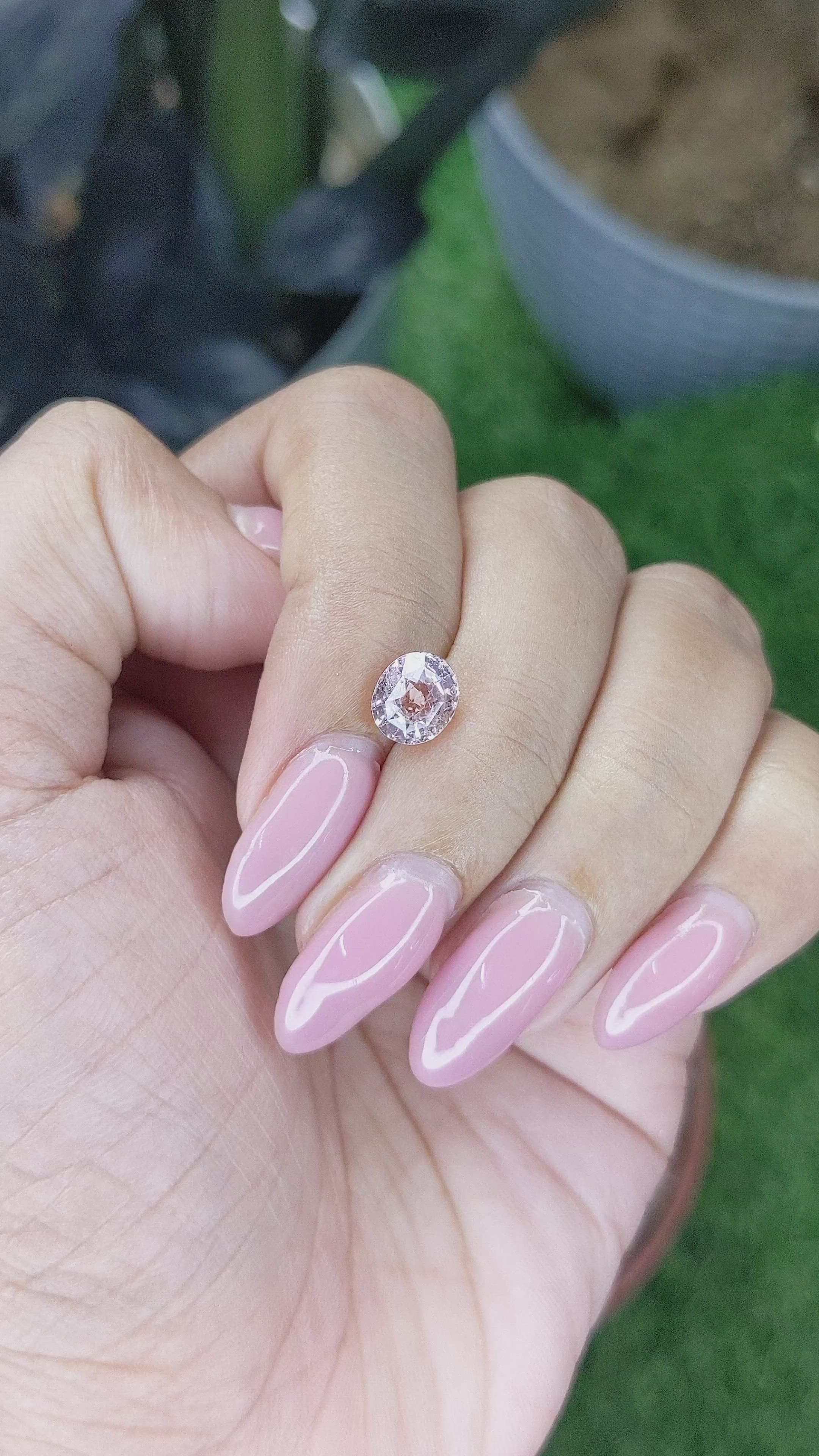 1.70 Ct. Pink Sapphire from Madagascar Size Video