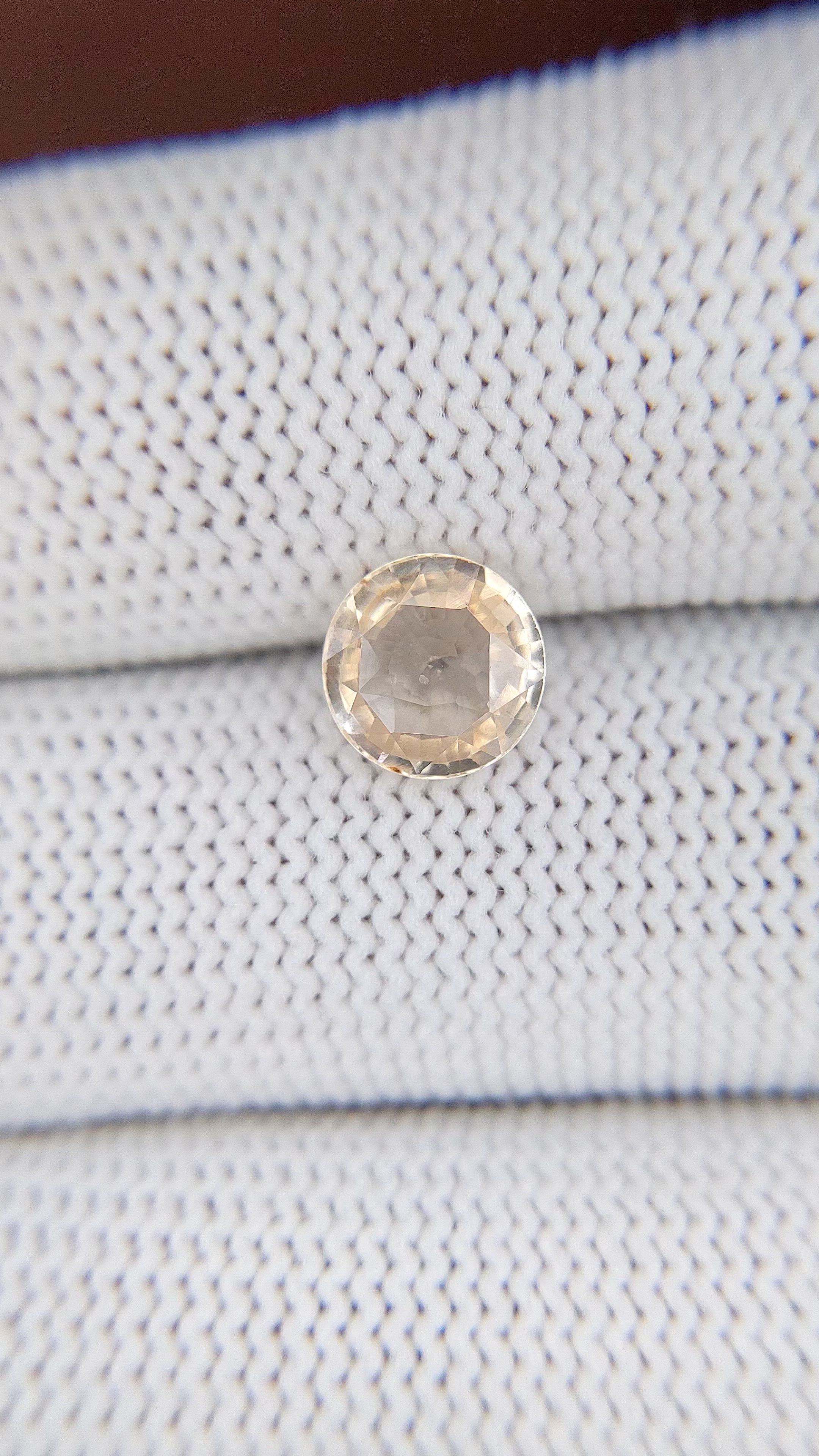 2.04 Ct. Yellow Sapphire from Madagascar Size Video