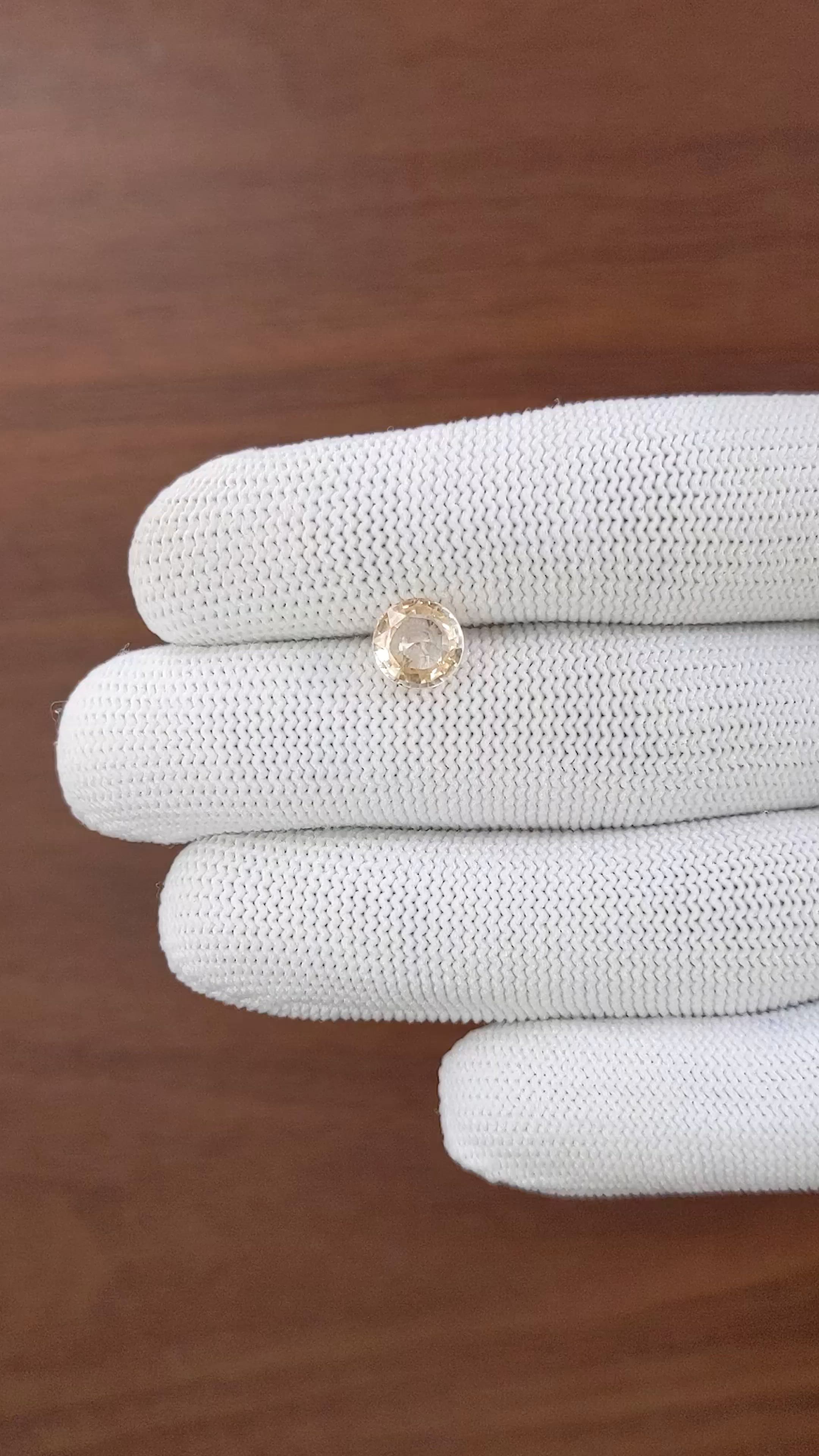 2.04 Ct. Yellow Sapphire from Madagascar Size Video