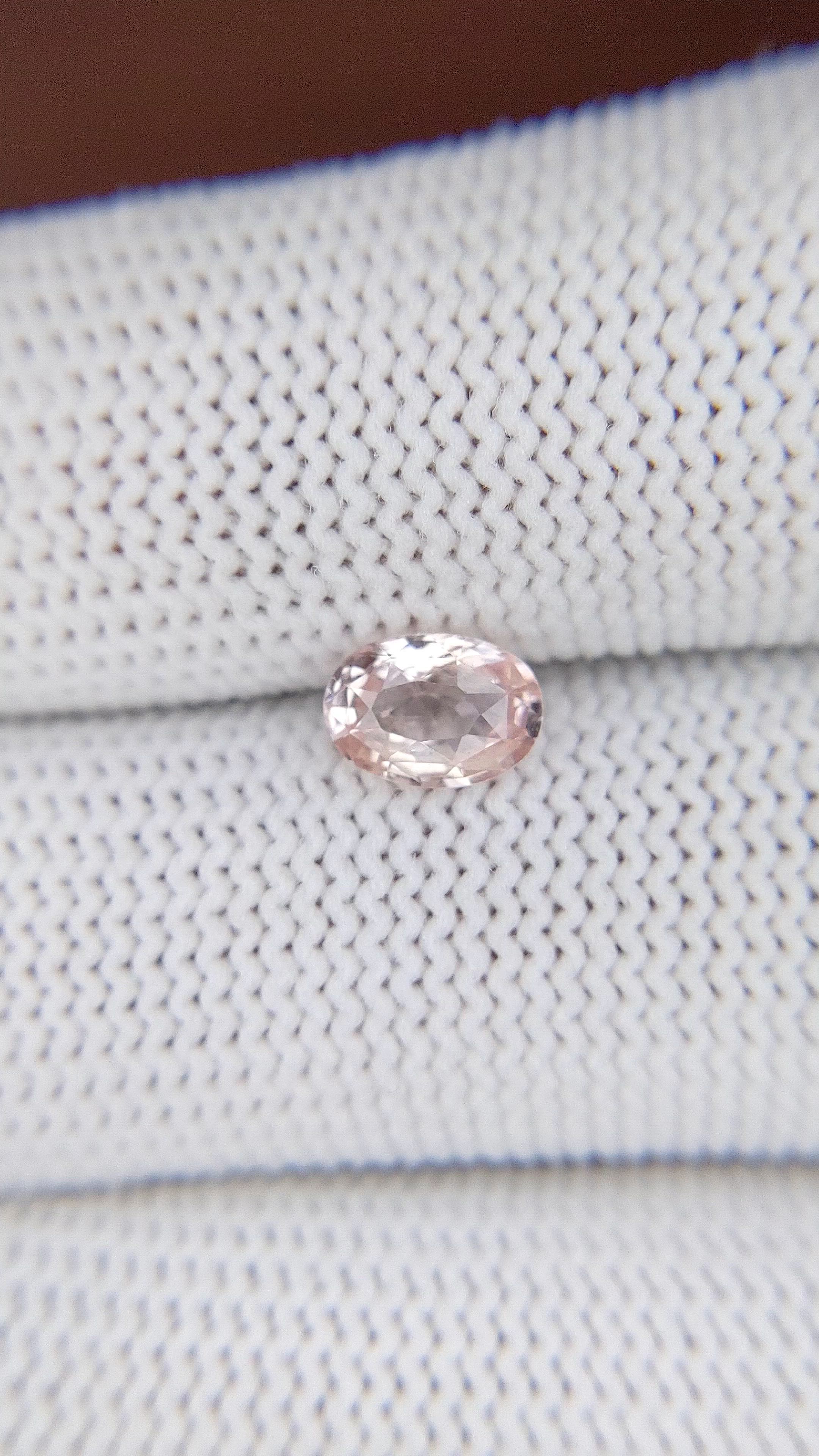 1.07 Ct. Peach Sapphire from Madagascar Size Video