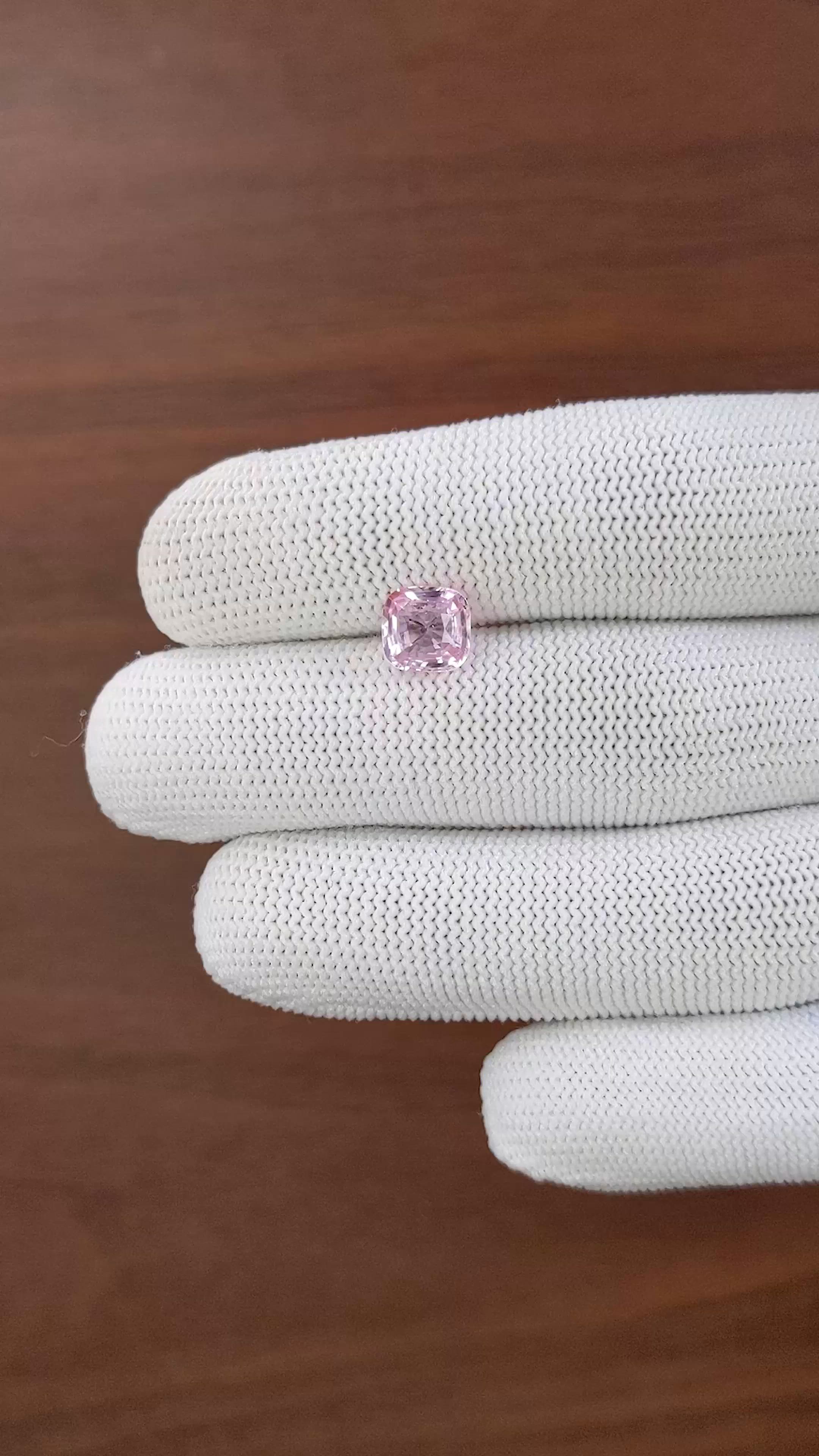2.06 Ct. Purplish Pink Sapphire from Madagascar Size Video