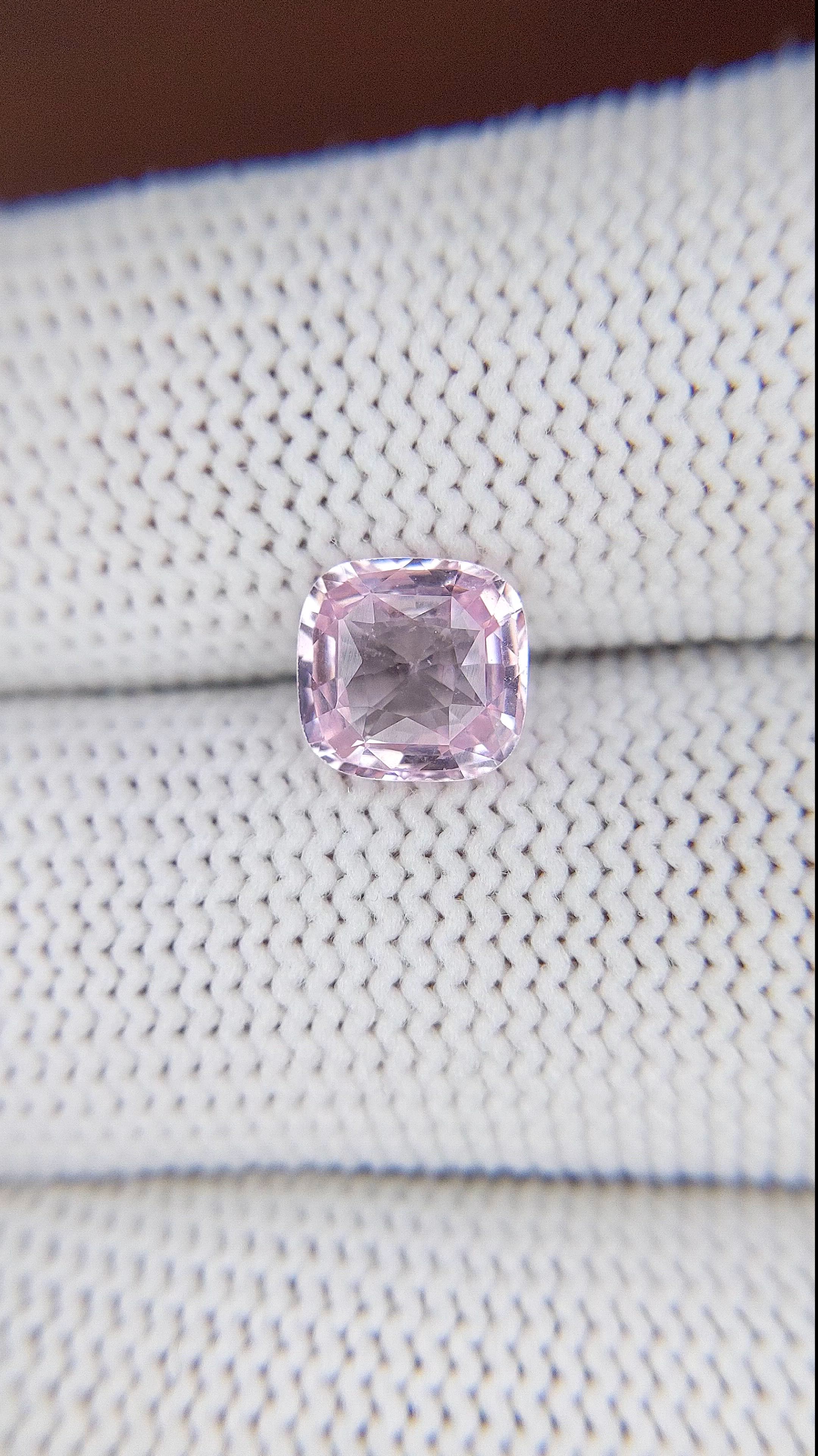 2.06 Ct. Purplish Pink Sapphire from Madagascar Size Video