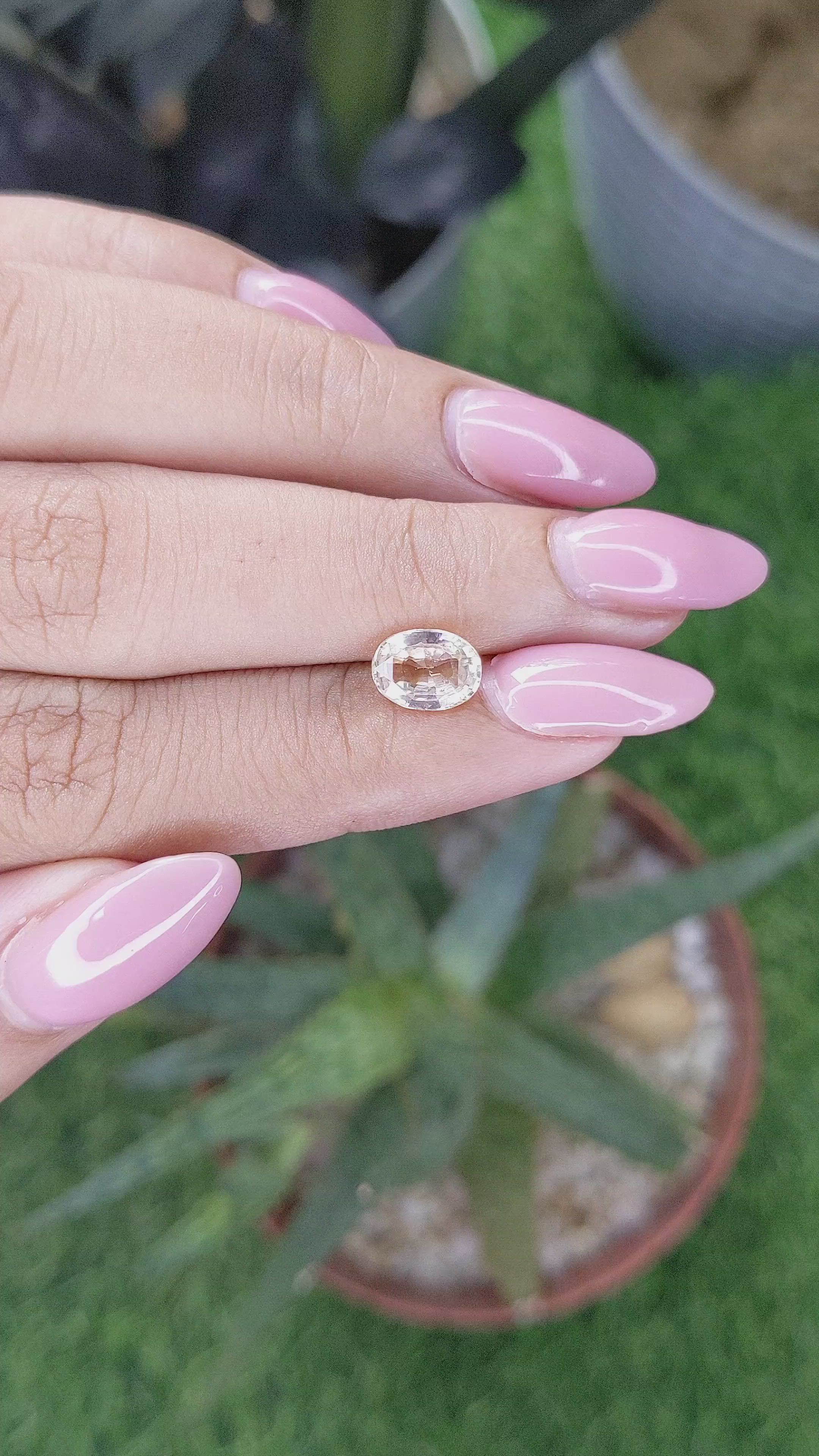 1.58 Ct. Yellow Sapphire from Madagascar Size Video