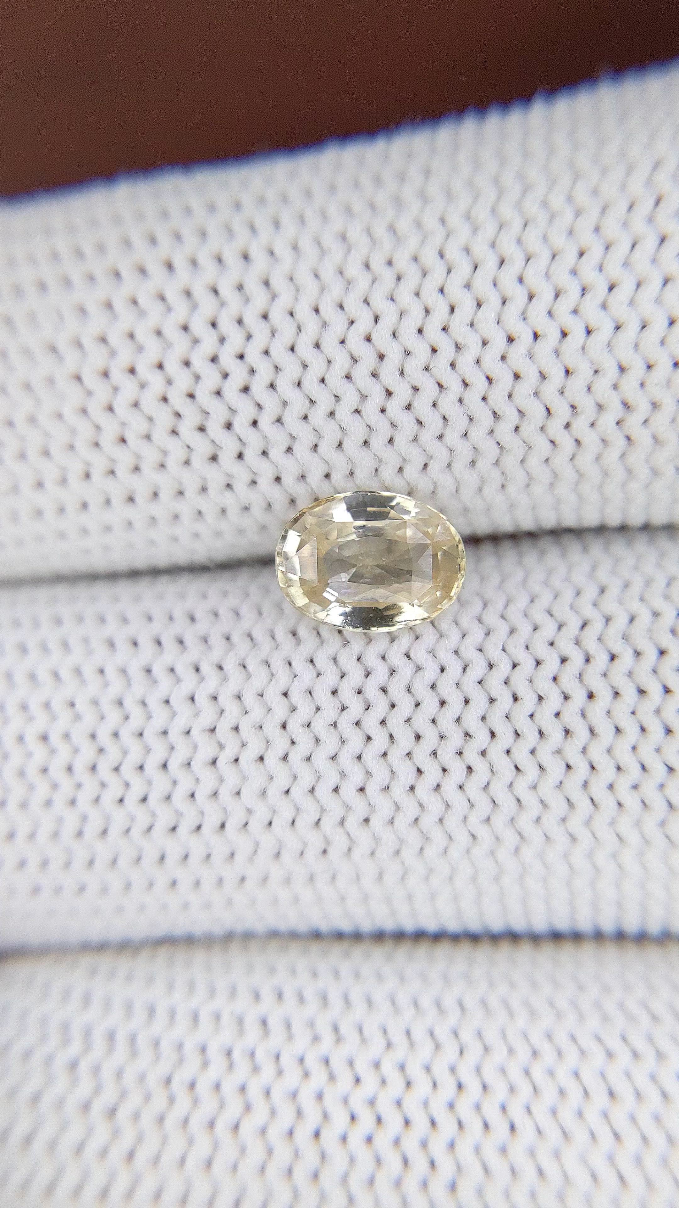 1.58 Ct. Yellow Sapphire from Madagascar Size Video