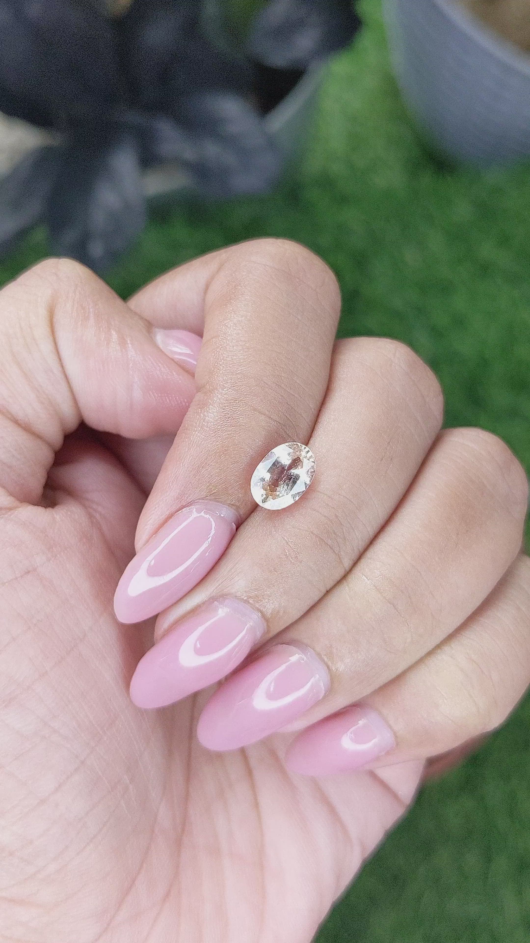 1.72 Ct. Peach Sapphire from Madagascar Size Video