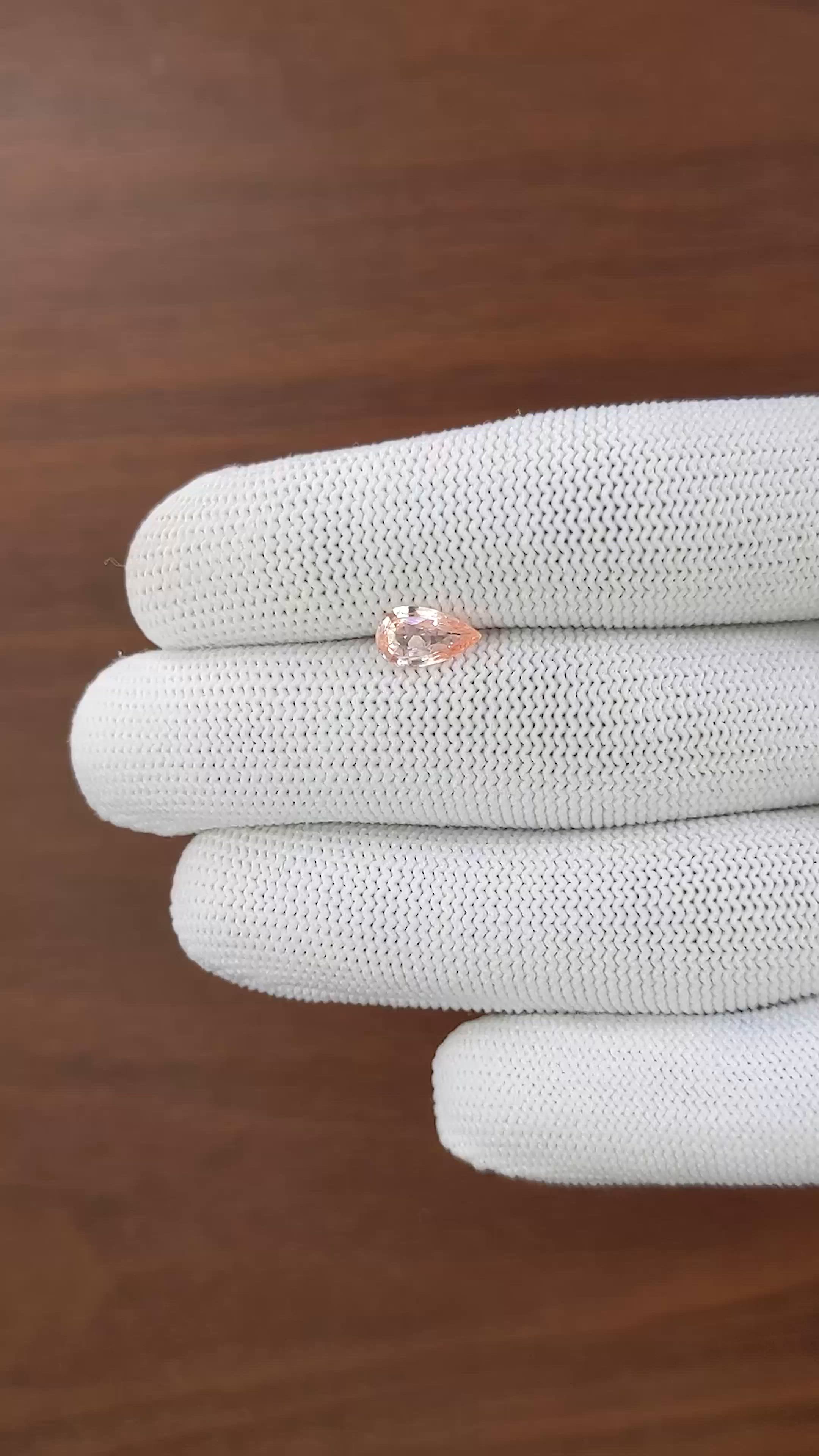 1.29 Ct. Pink Sapphire from Madagascar Size Video