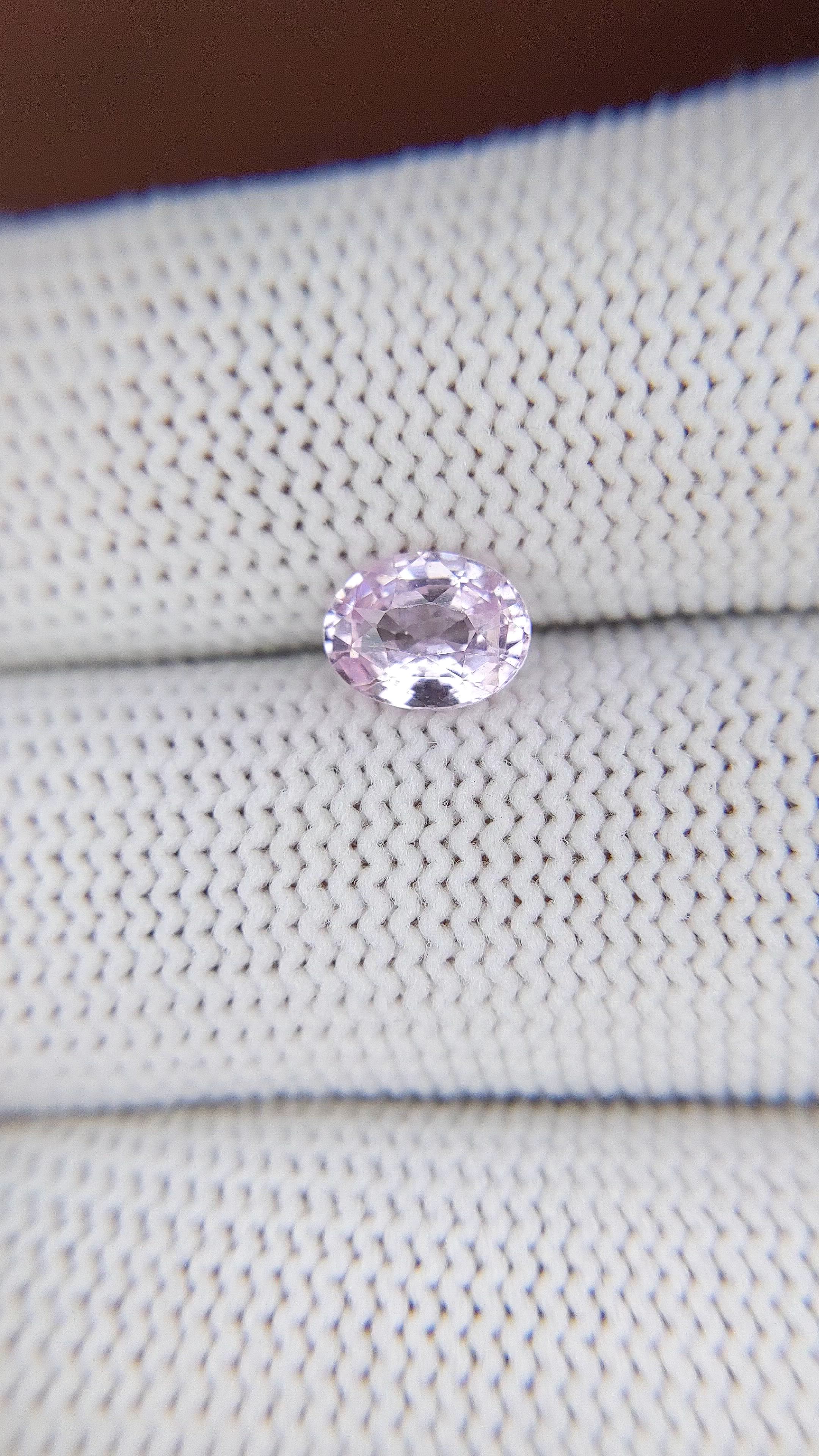 1.29 Ct. Purplish Pink Sapphire from Madagascar Size Video