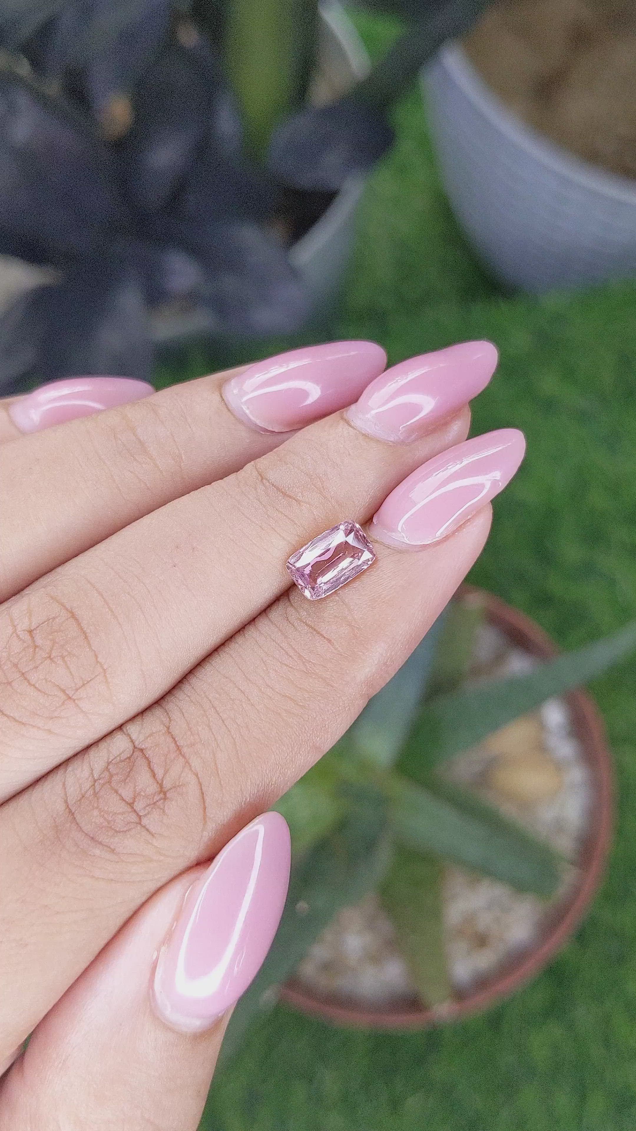 1.51 Ct. Pink Sapphire from Madagascar Size Video