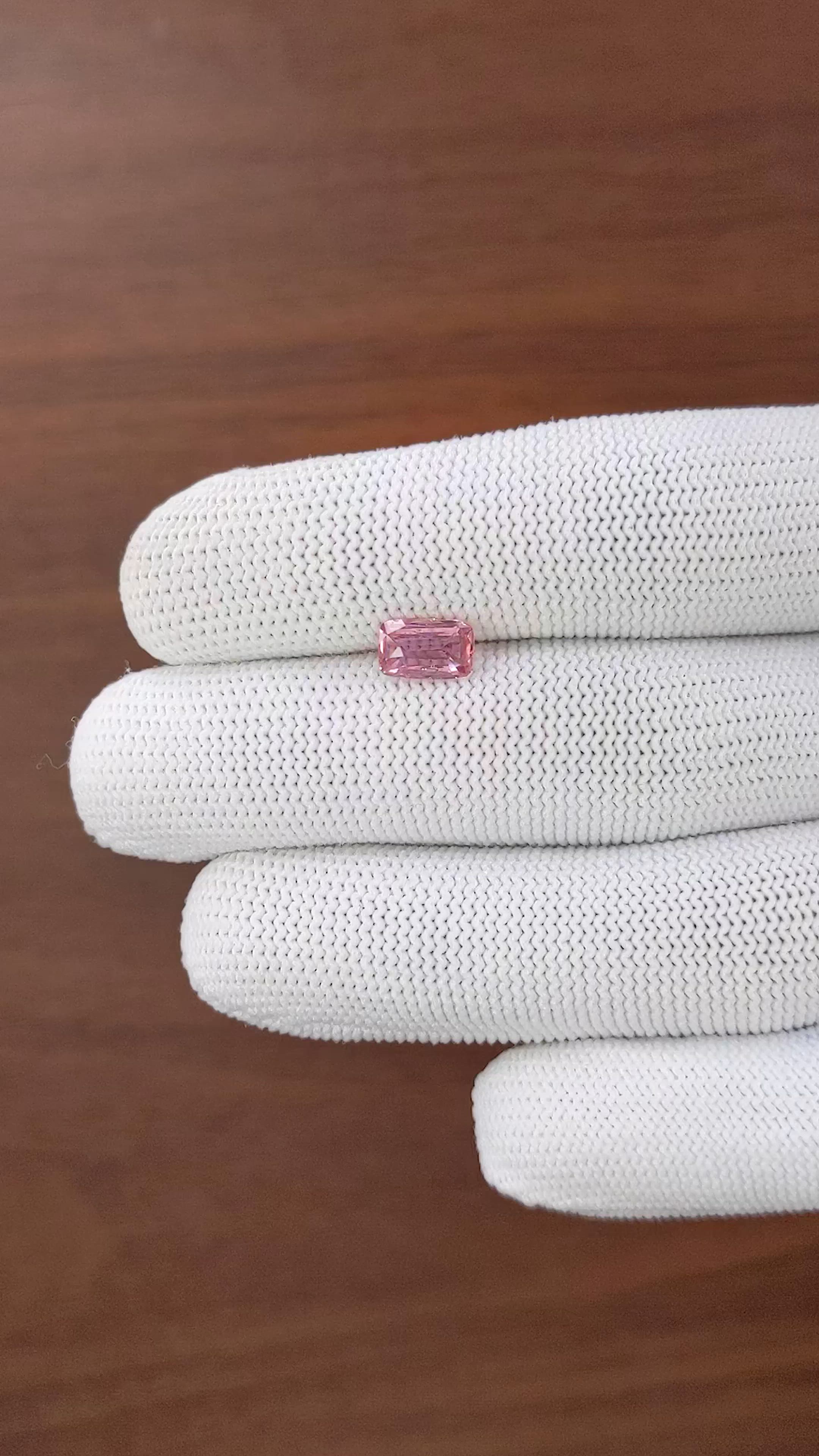 1.51 Ct. Pink Sapphire from Madagascar Size Video