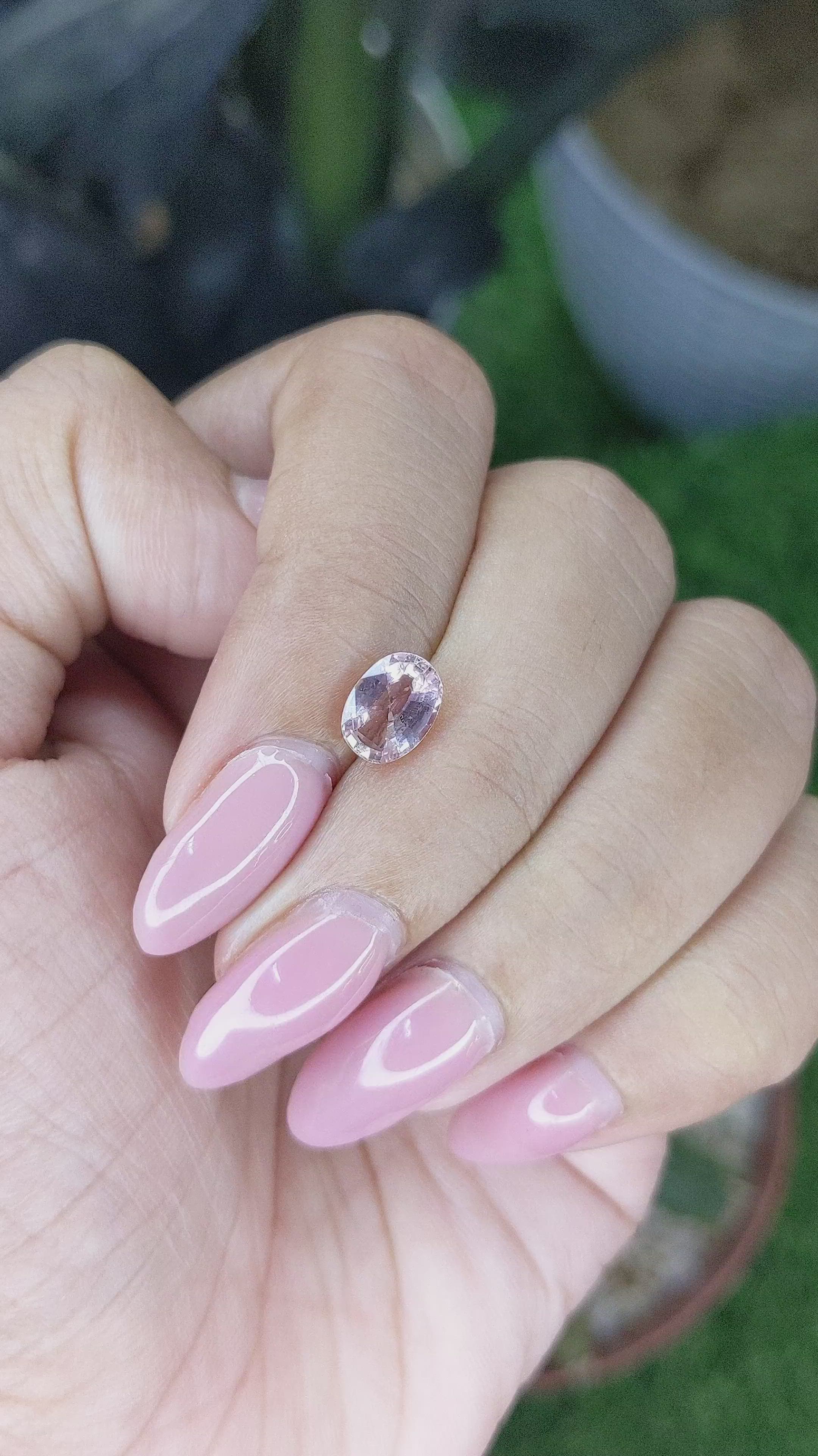 1.39 Ct. Purplish Pink Sapphire from Madagascar Size Video
