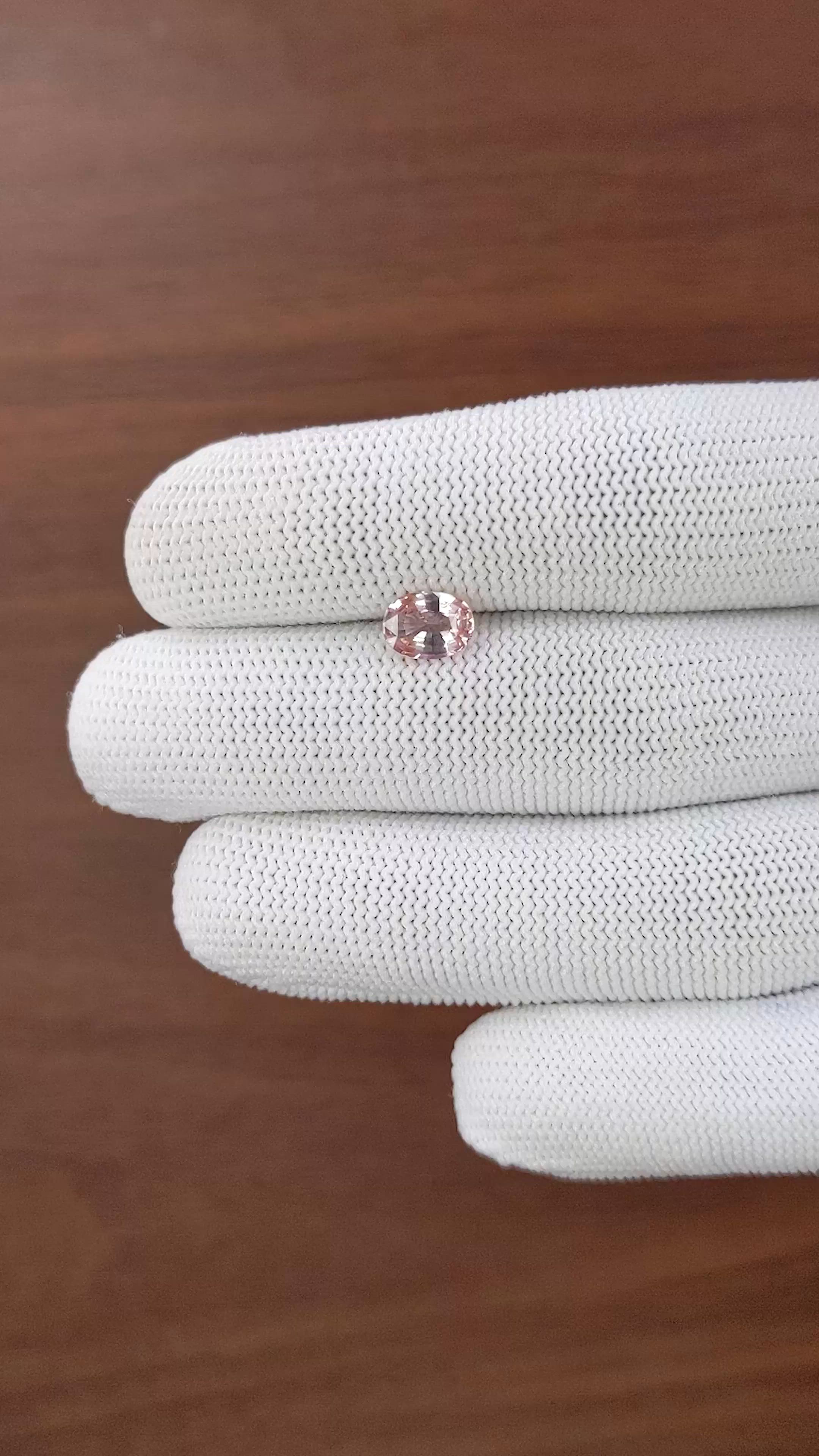 1.39 Ct. Purplish Pink Sapphire from Madagascar Size Video