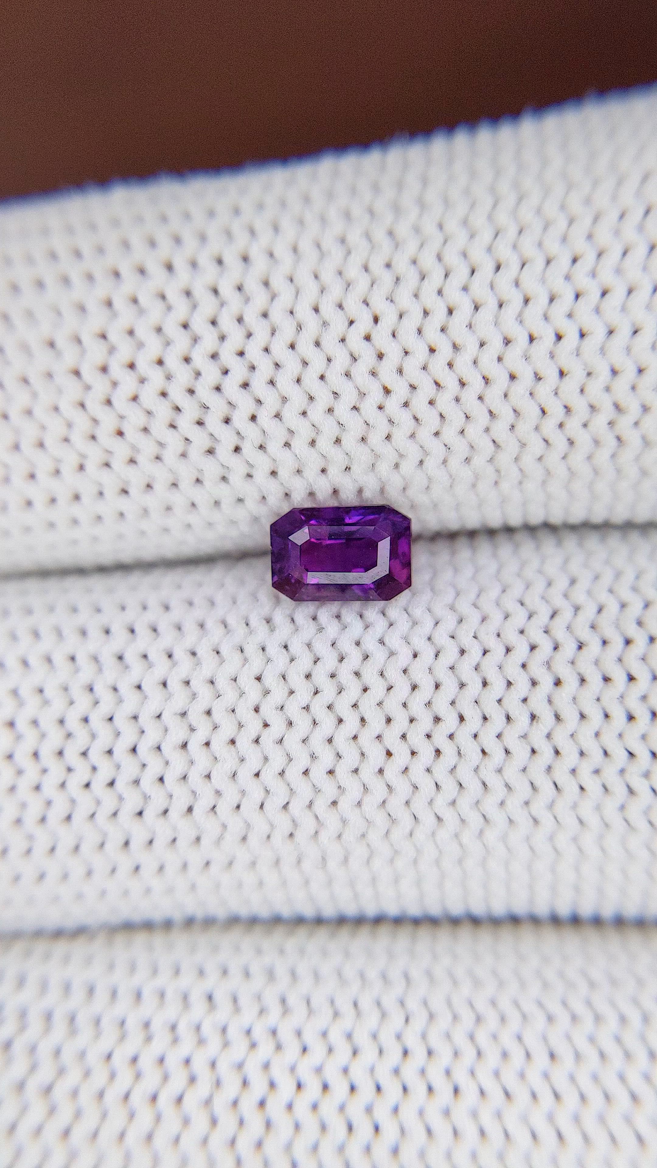 1.04 Ct. Purple Sapphire from Ceylon (Sri Lanka) Size Video