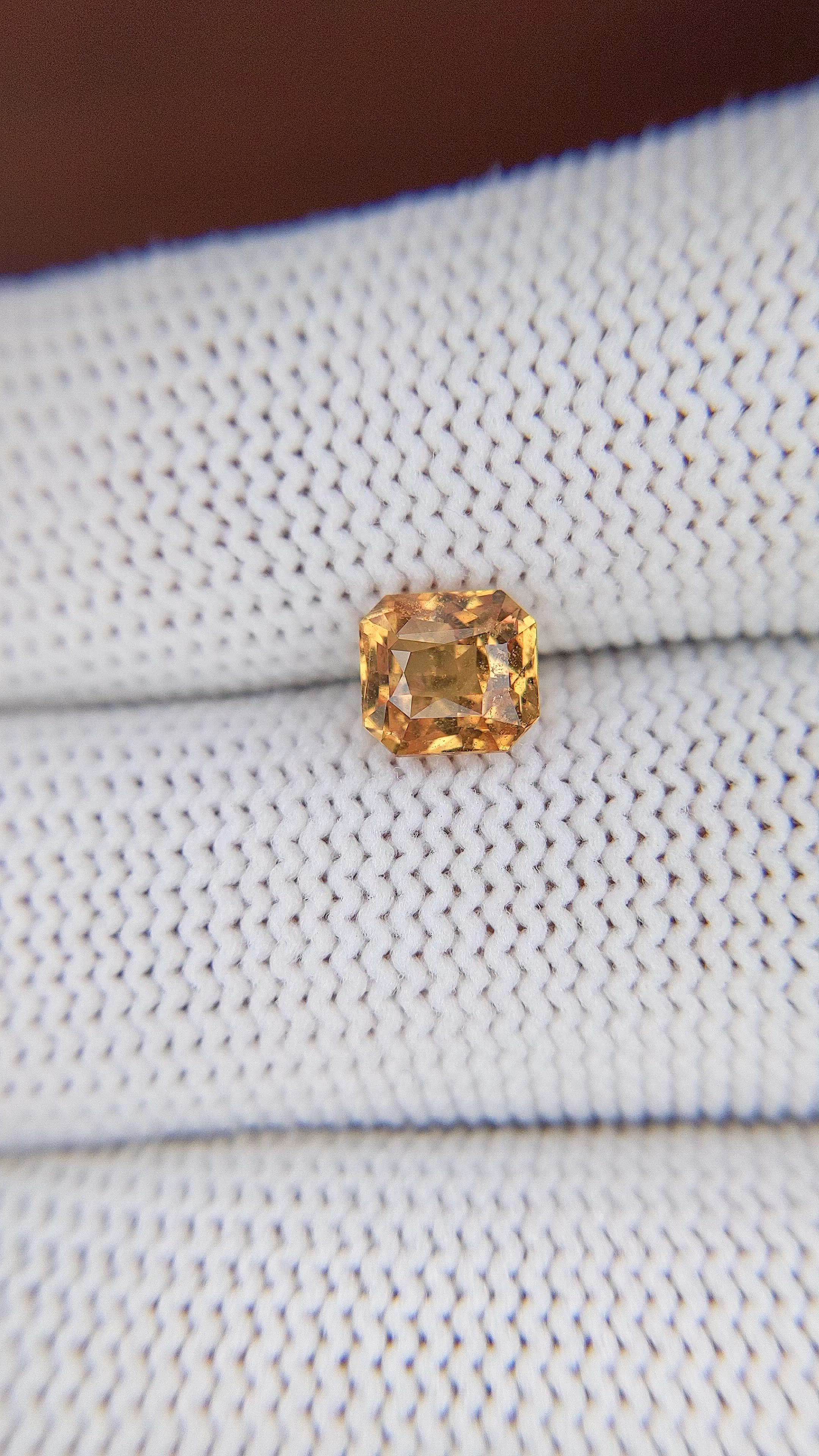 1.53 Ct. Yellow Sapphire from Ceylon (Sri Lanka) Size Video