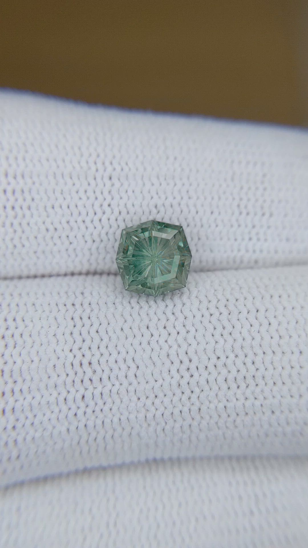 2.38 Ct. Bluish Green Sapphire from Montana Size Video