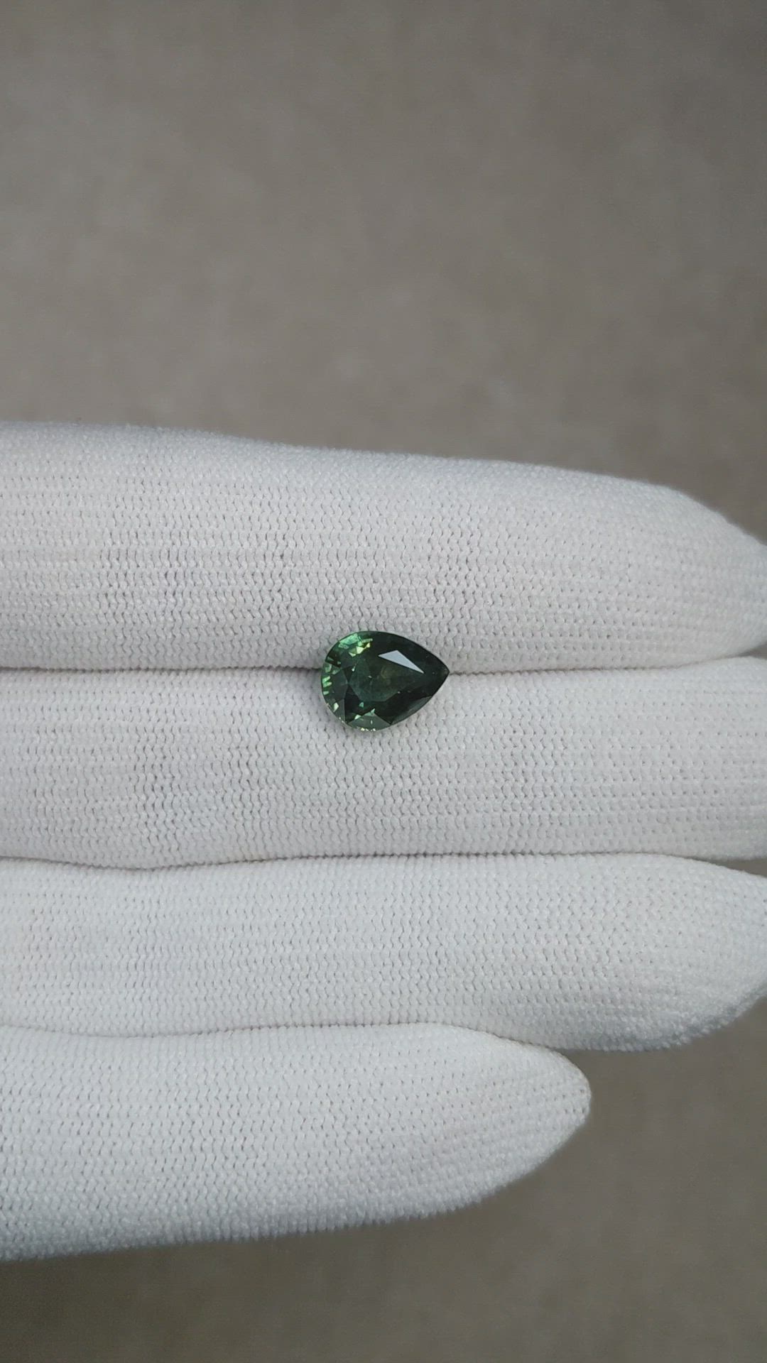 3.46 Ct. Bluish Green Sapphire from Montana Size Video
