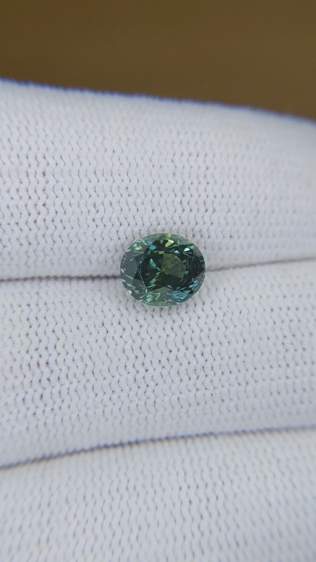 2.59 Ct. Bluish Green Sapphire from Montana Size Video