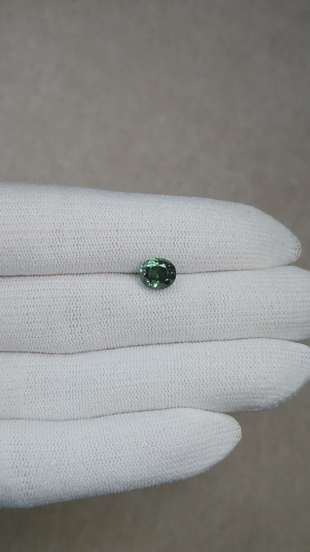 2.59 Ct. Bluish Green Sapphire from Montana Size Video