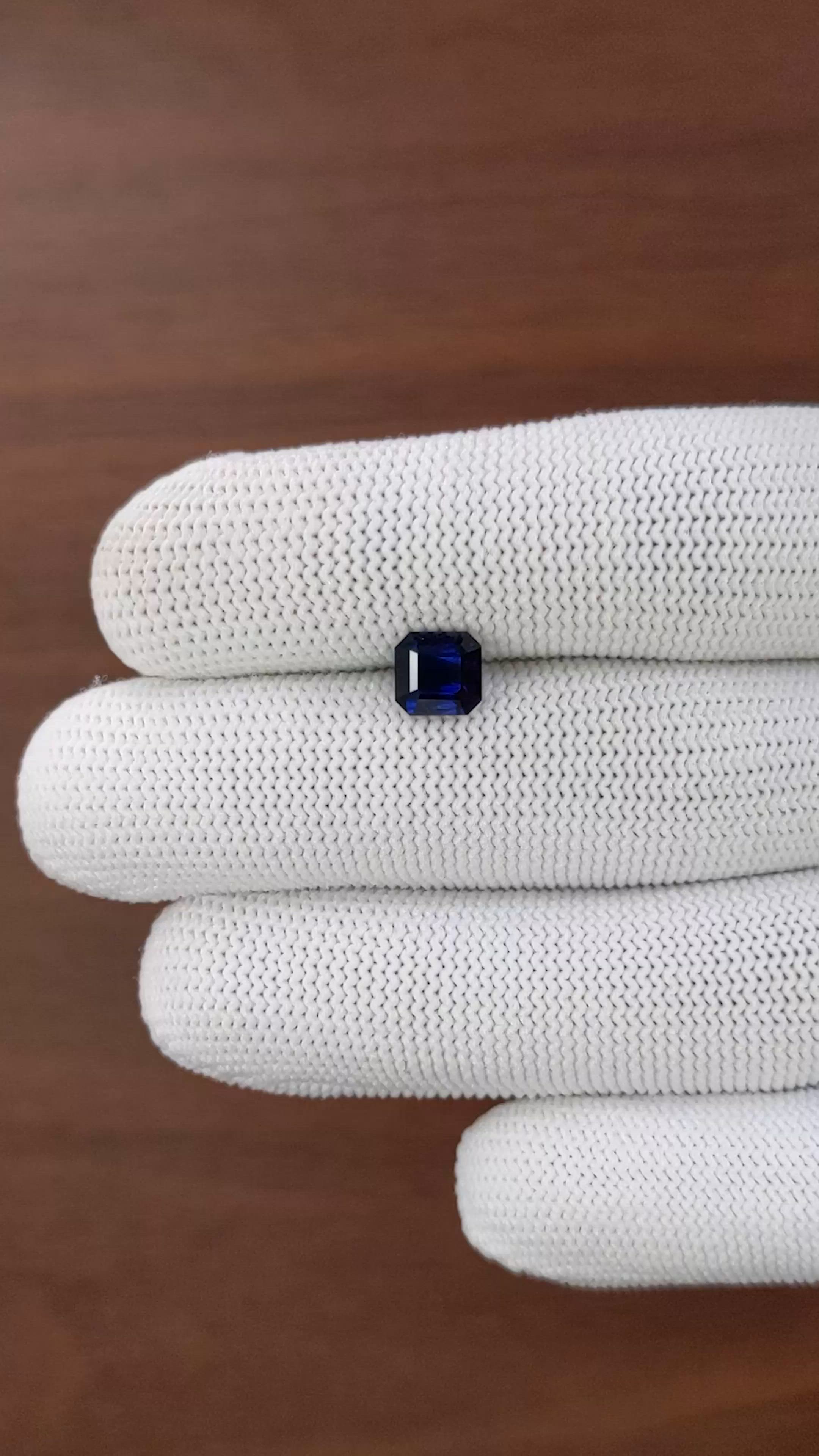 1.69 Ct. Blue Sapphire from Tanzania Size Video