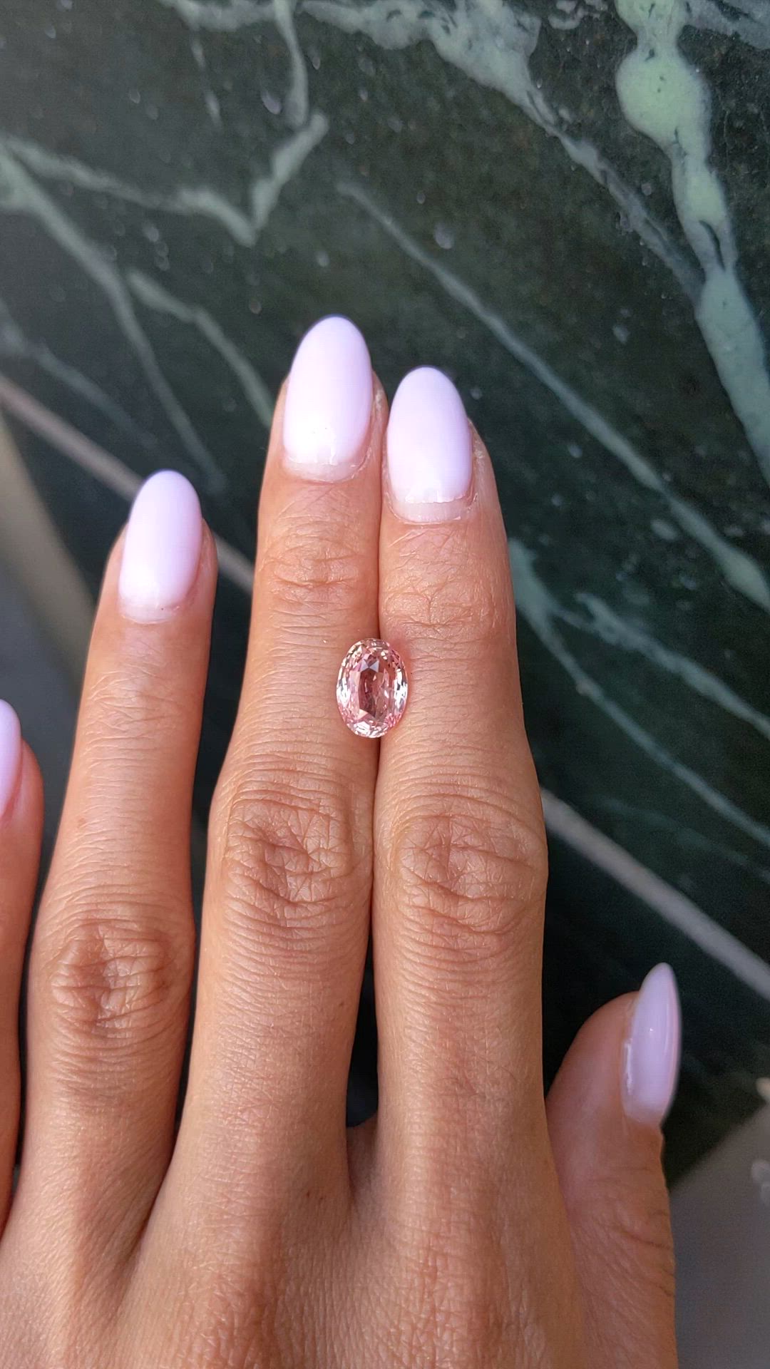 3.54 Ct. Padparadscha Sapphire from Ceylon (Sri Lanka) Size Video