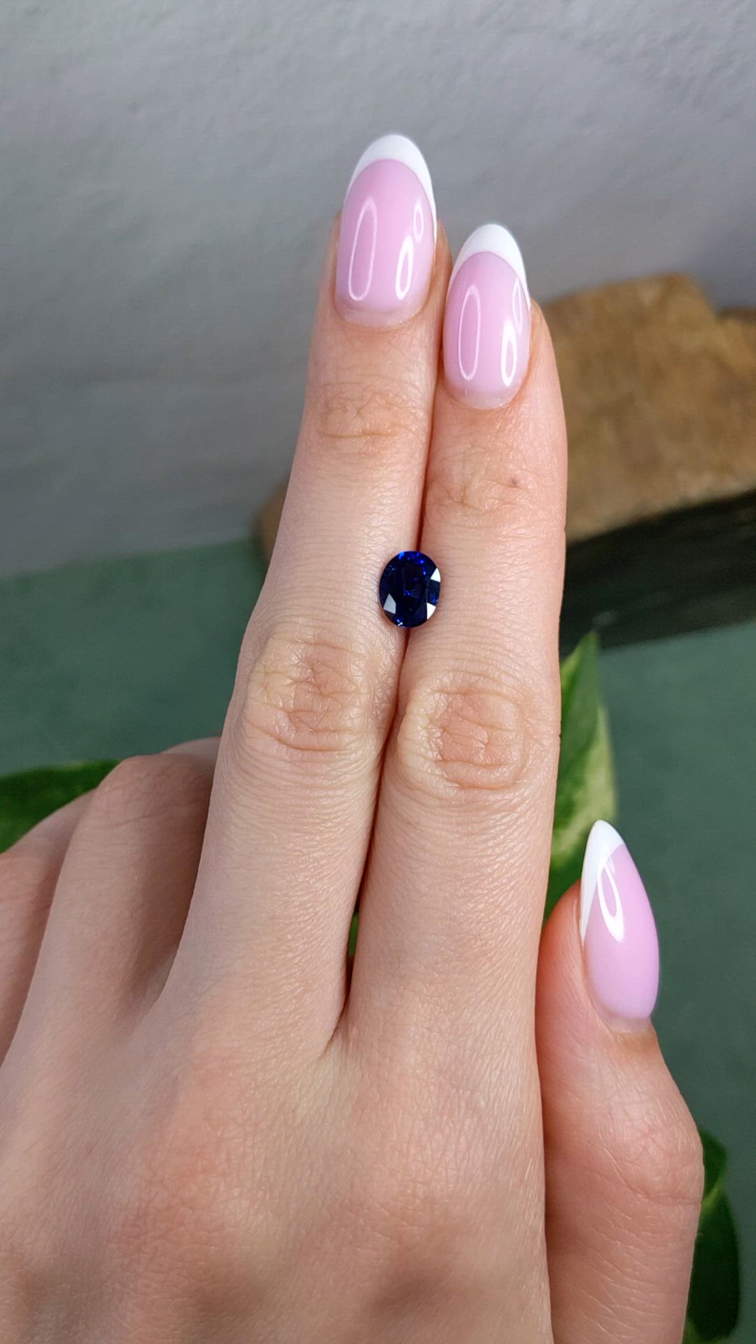 1.90 Ct. Blue Sapphire from Ceylon (Sri Lanka) Size Video