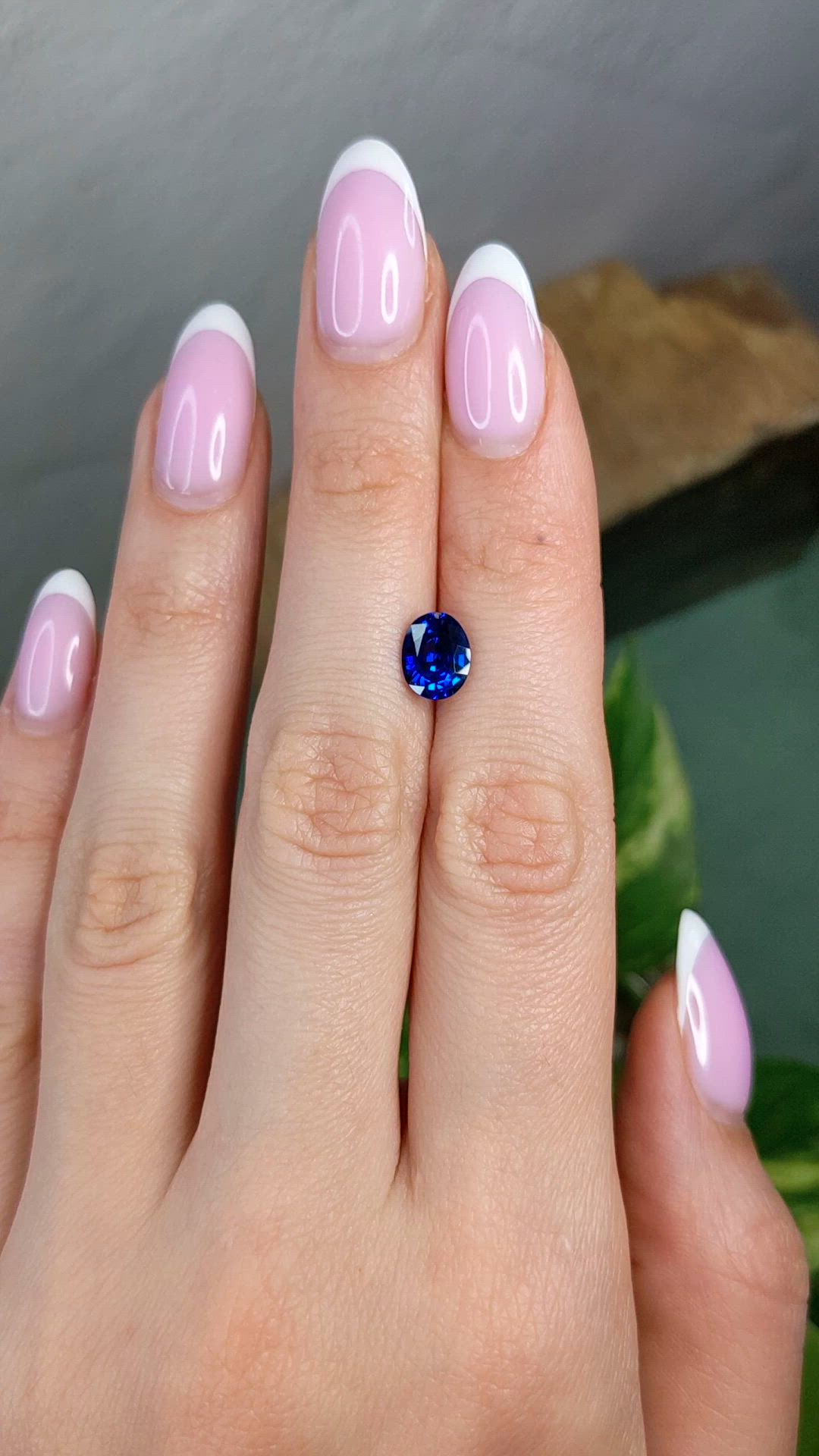 1.90 Ct. Blue Sapphire from Ceylon (Sri Lanka) Size Video