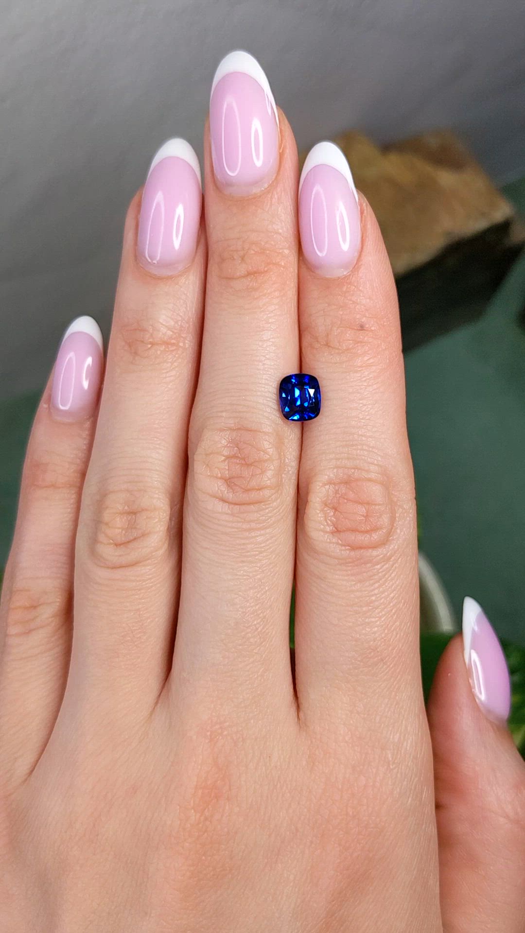 1.94 Ct. Blue Sapphire from Ceylon (Sri Lanka) Size Video