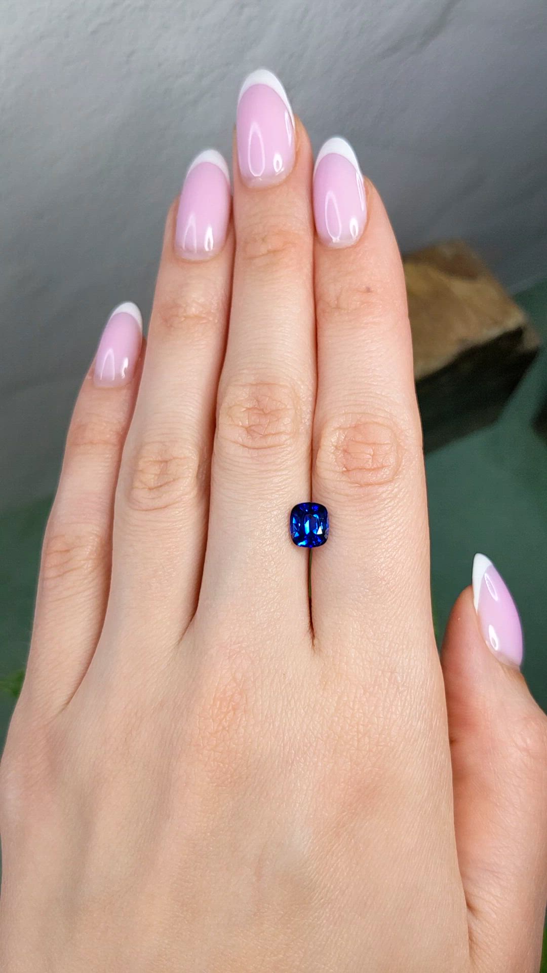 1.94 Ct. Blue Sapphire from Ceylon (Sri Lanka) Size Video