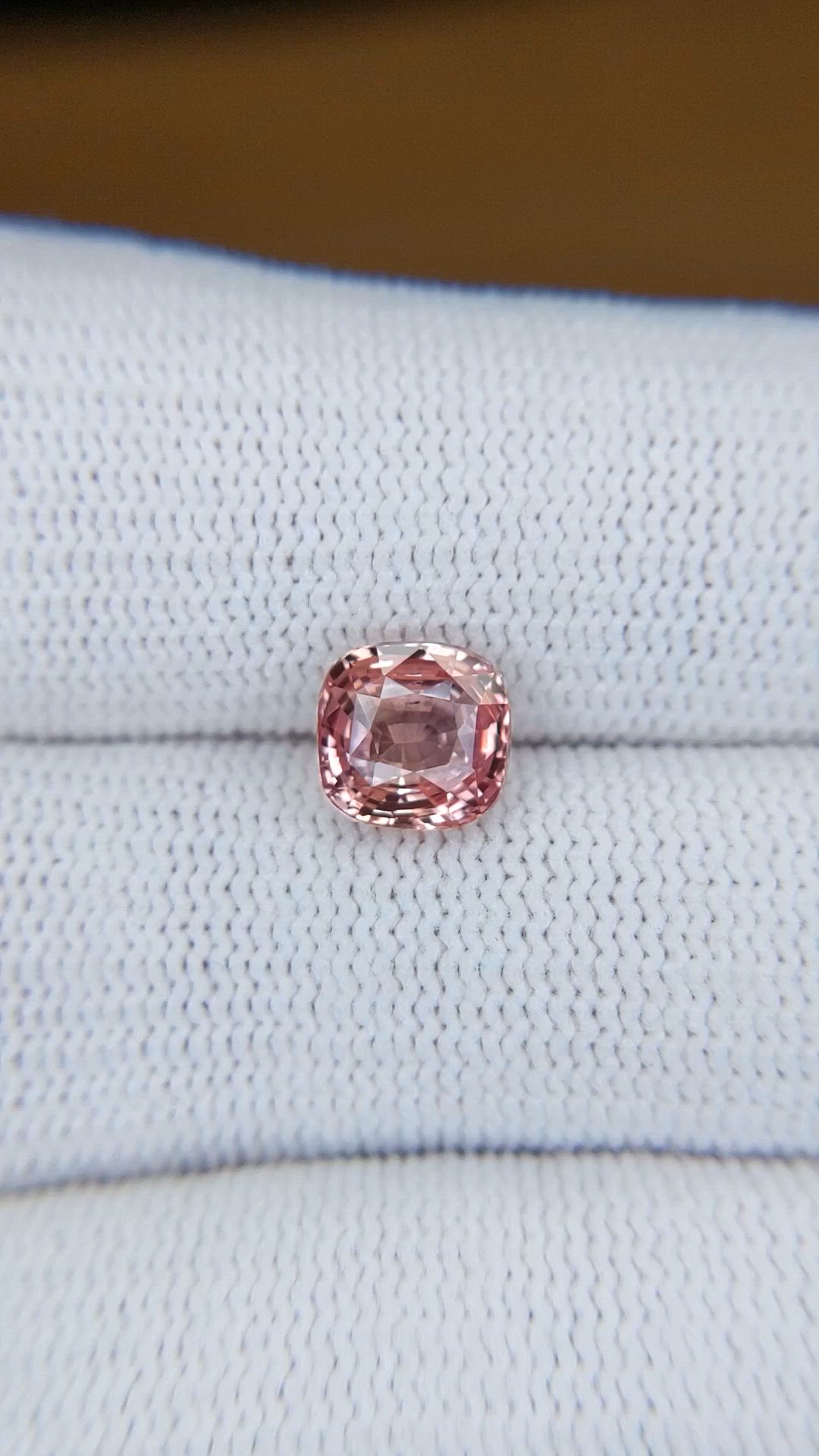 2.54 Ct. Padparadscha Sapphire from Madagascar Size Video