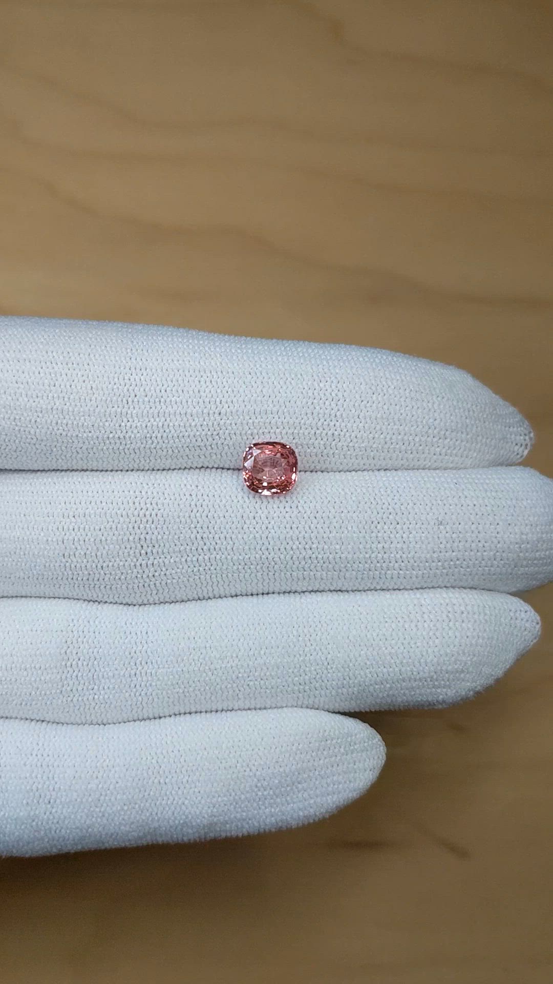 2.54 Ct. Padparadscha Sapphire from Madagascar Size Video