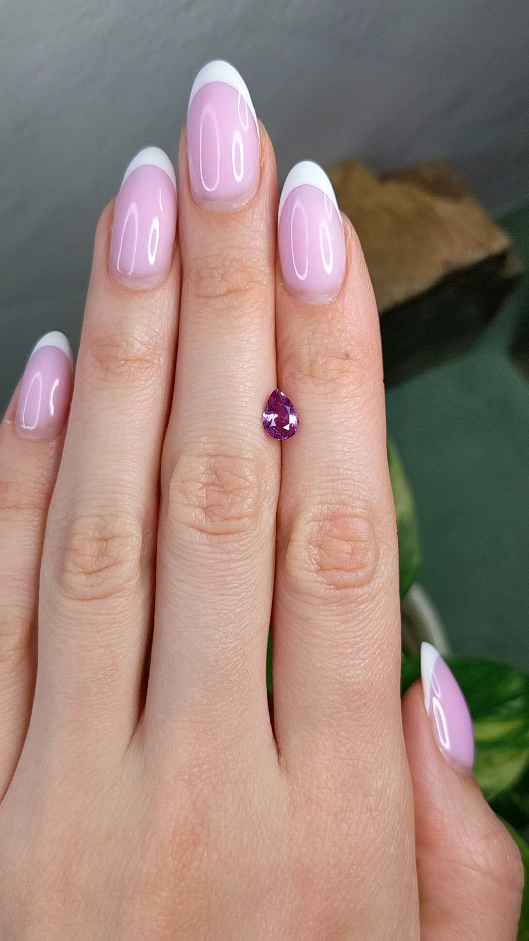 1.03 Ct. Purplish Pink Sapphire from Madagascar Size Video