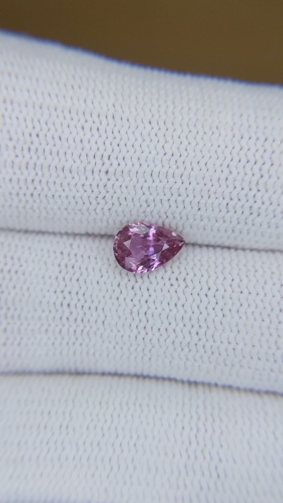 1.03 Ct. Purplish Pink Sapphire from Madagascar Size Video