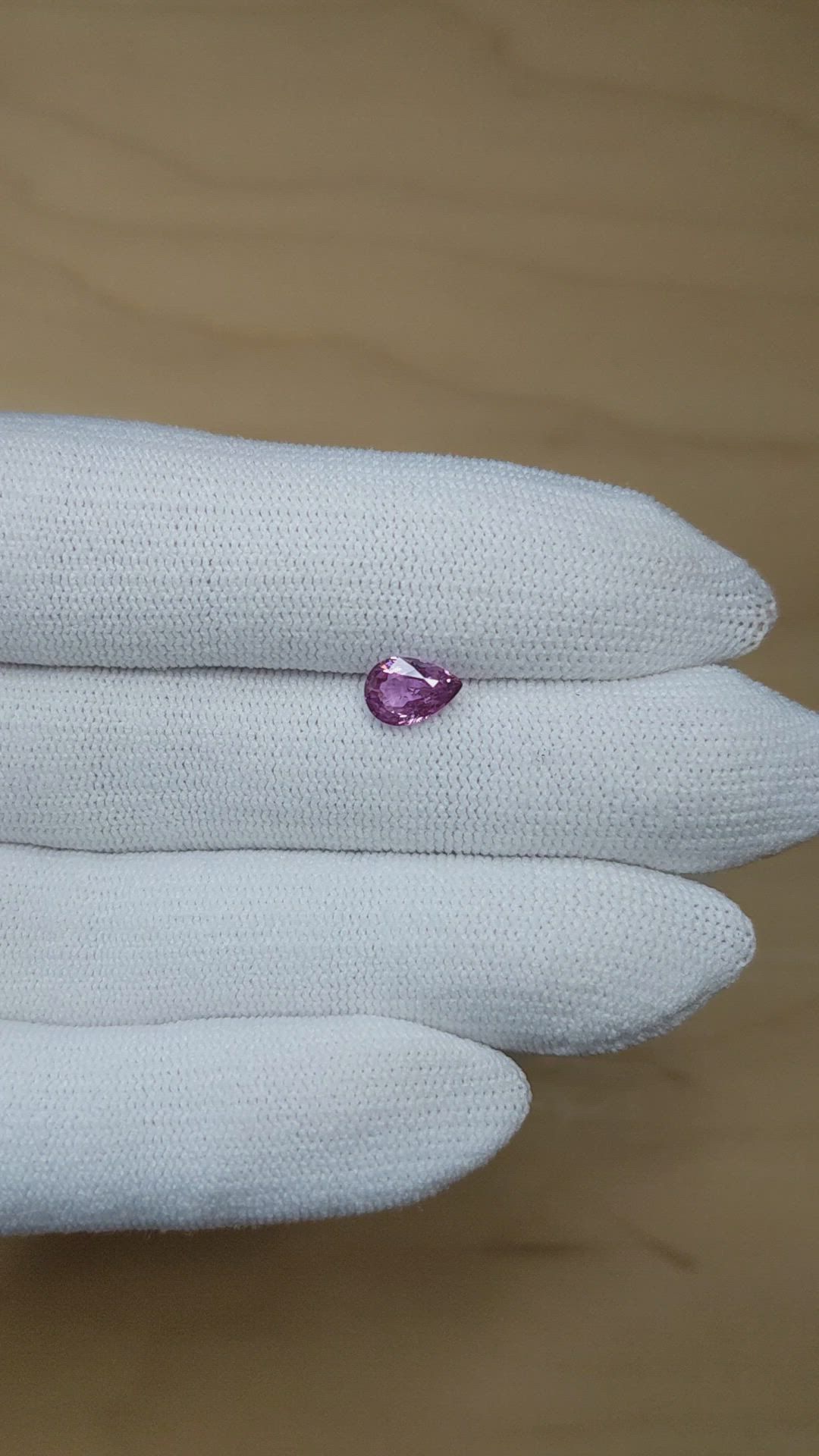 1.03 Ct. Purplish Pink Sapphire from Madagascar Size Video