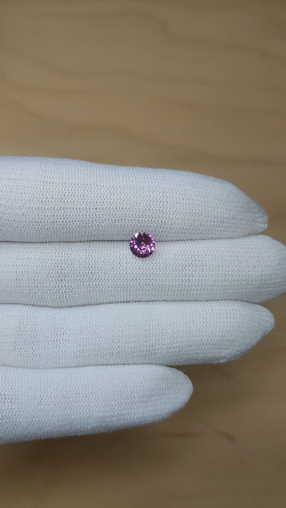 1.08 Ct. Pinkish Purple Sapphire from Madagascar Size Video