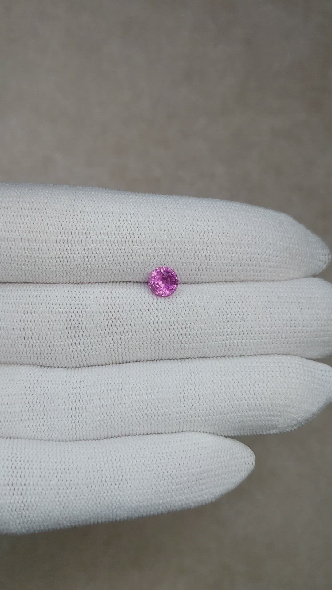 1.08 Ct. Pink Sapphire from Madagascar Size Video