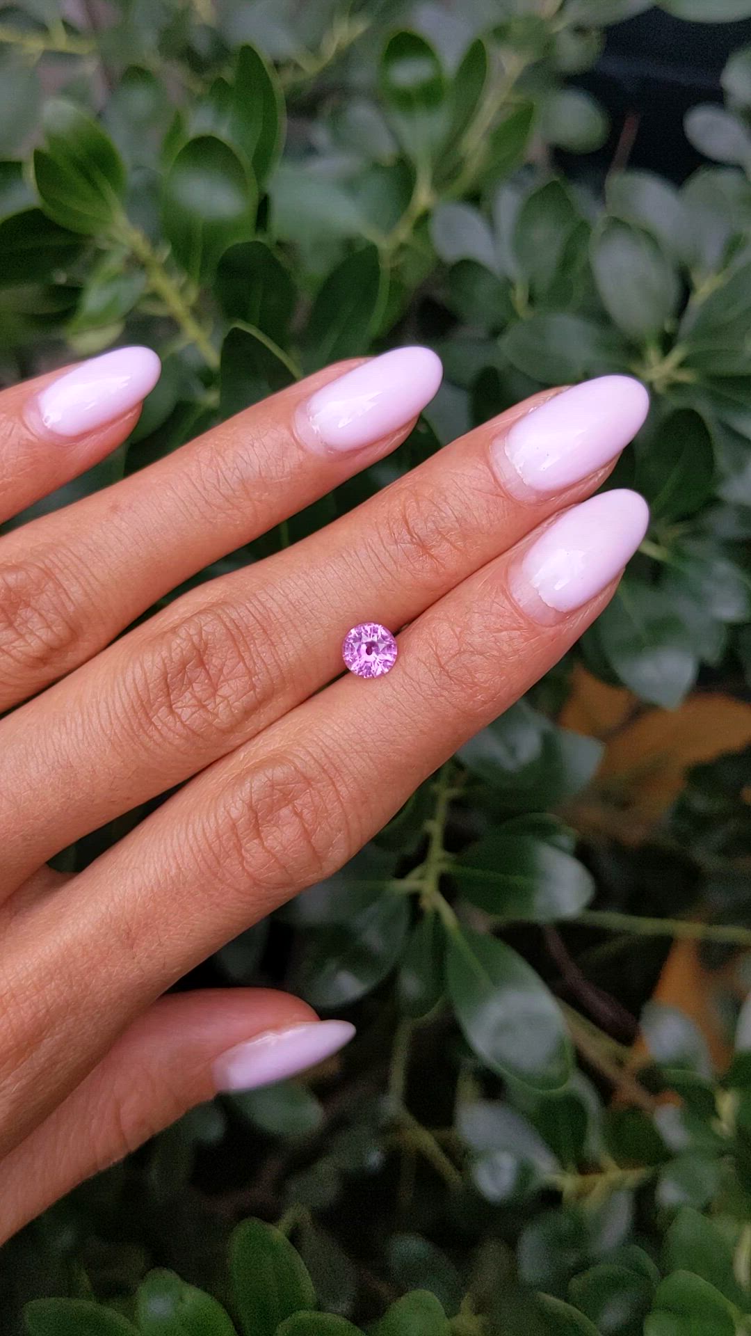1.08 Ct. Pink Sapphire from Madagascar Size Video