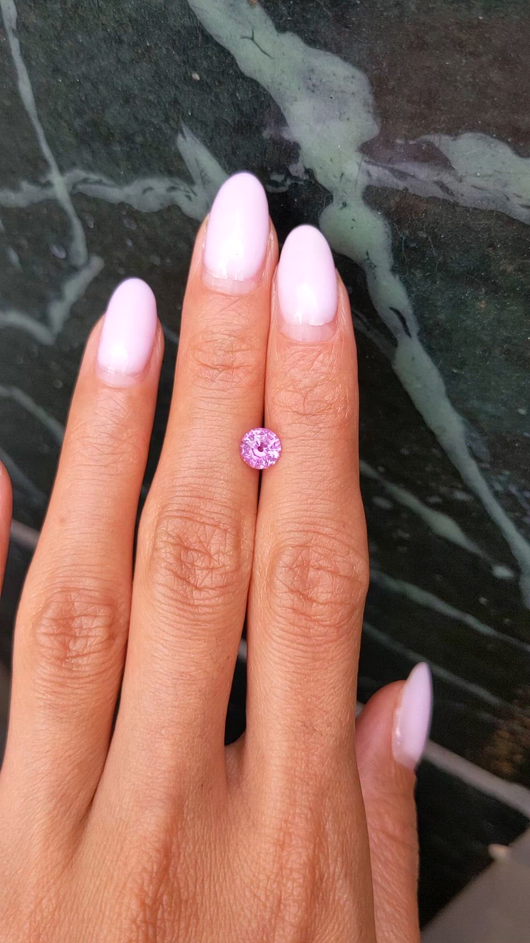 1.08 Ct. Pink Sapphire from Madagascar Size Video