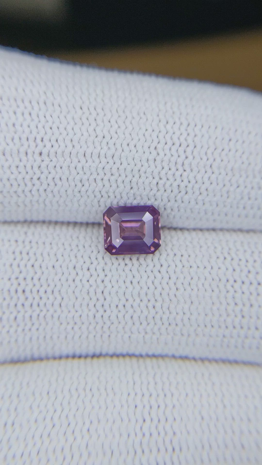 1.20 Ct. Pinkish Purple Sapphire from Madagascar Size Video