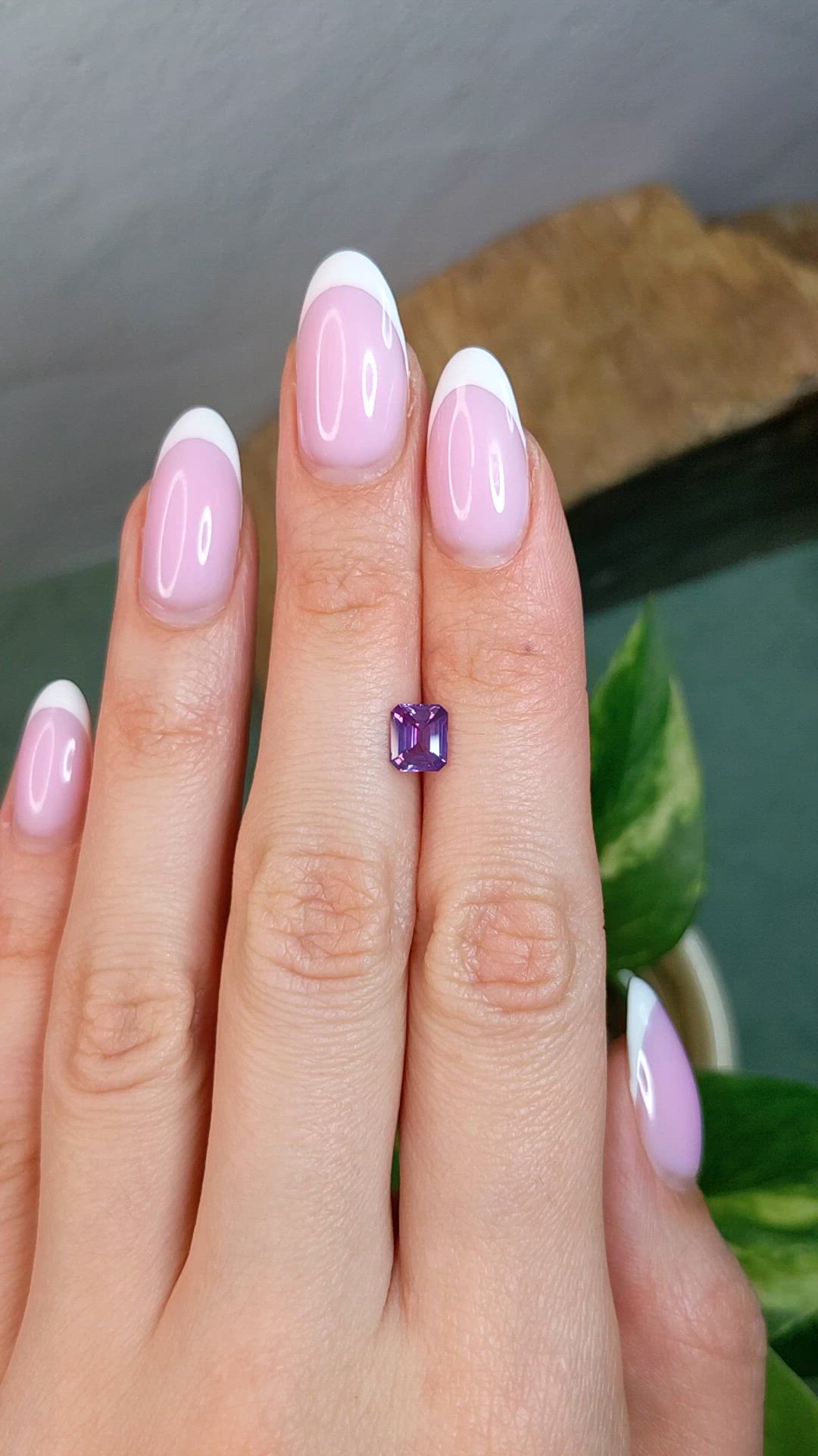 1.20 Ct. Pinkish Purple Sapphire from Madagascar Size Video