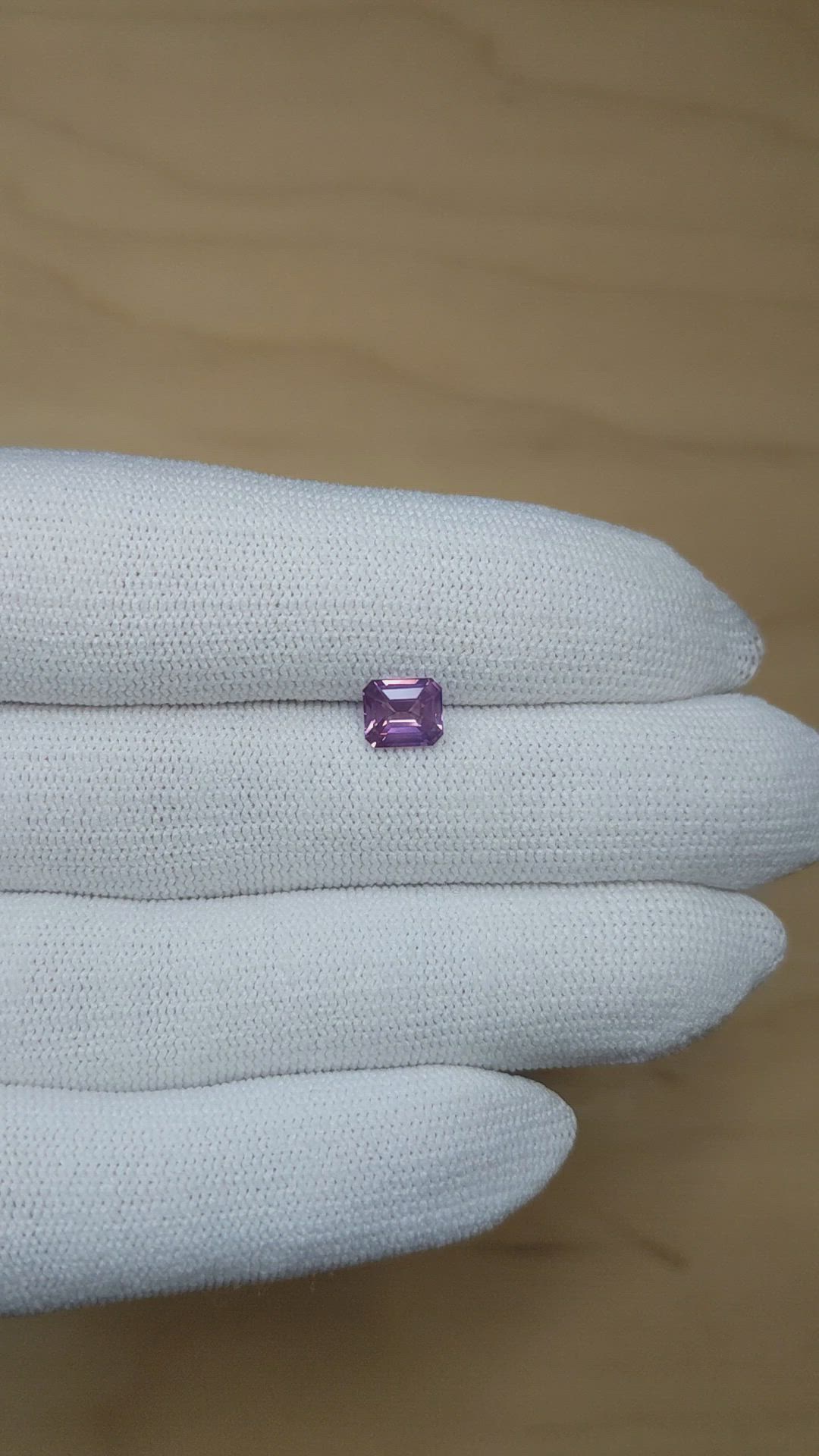 1.20 Ct. Pinkish Purple Sapphire from Madagascar Size Video