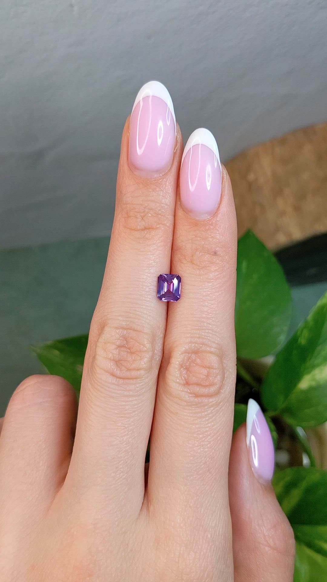 1.20 Ct. Pinkish Purple Sapphire from Madagascar Size Video