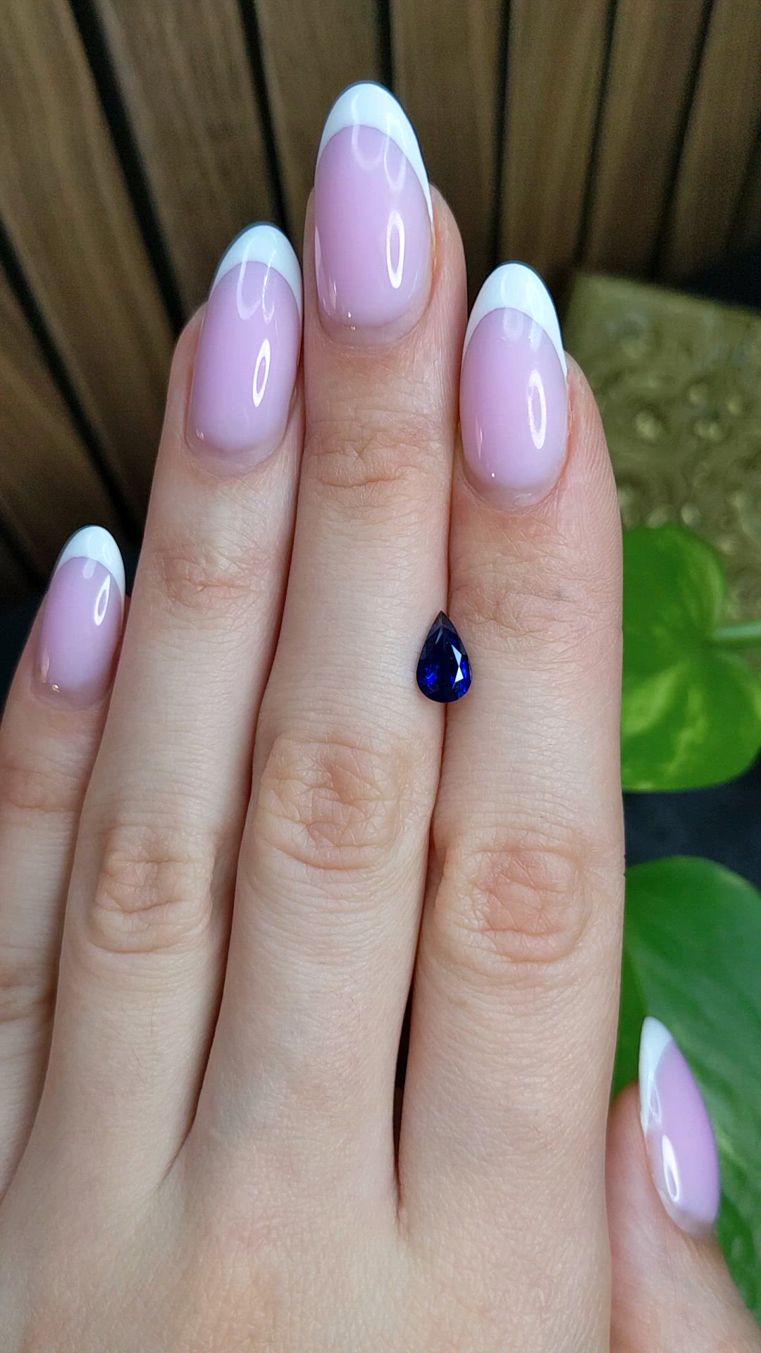0.93 Ct. Blue Sapphire from Ceylon (Sri Lanka) Size Video